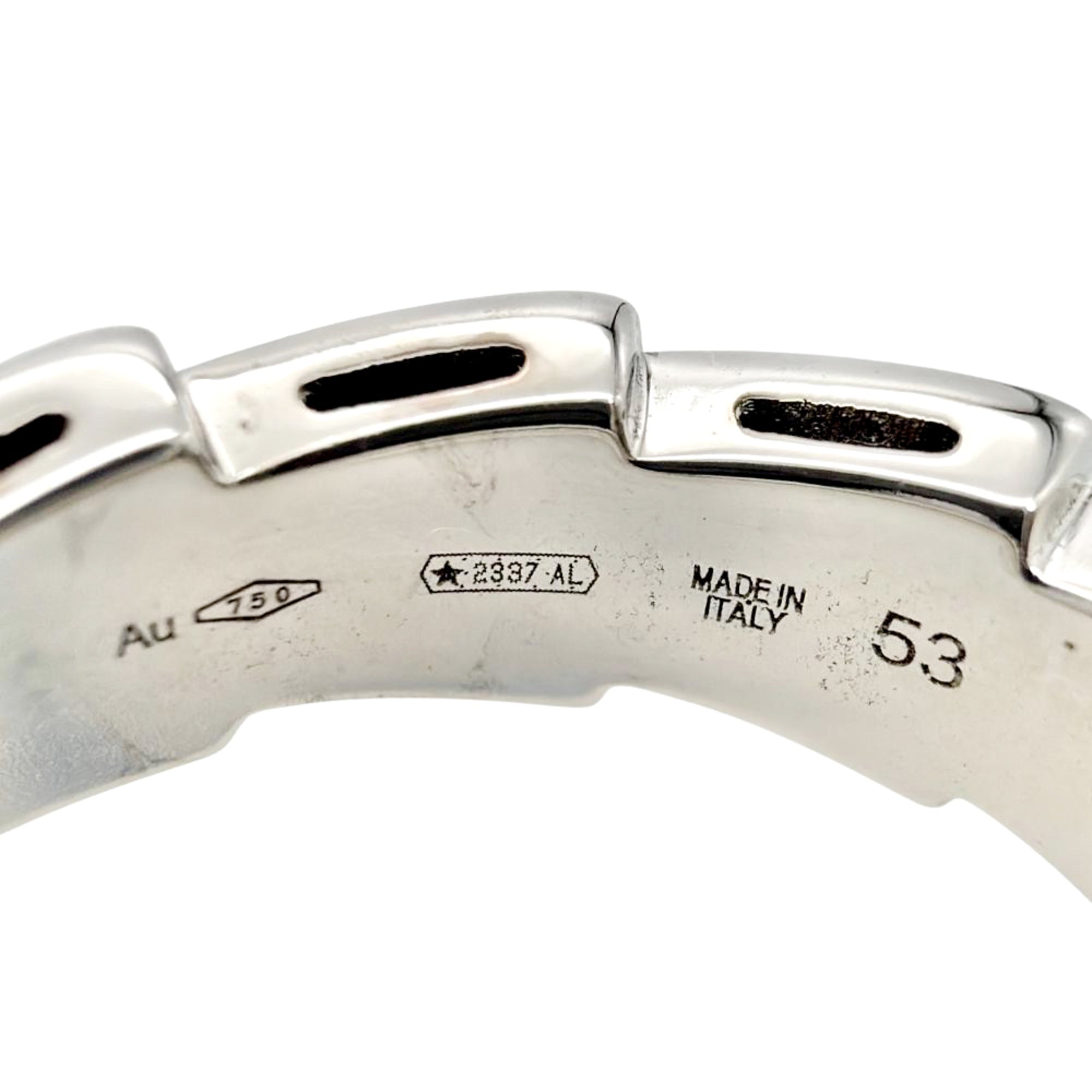 Bvlgari Serpenti White Gold (18K) Band Ring (Pre-Owned)