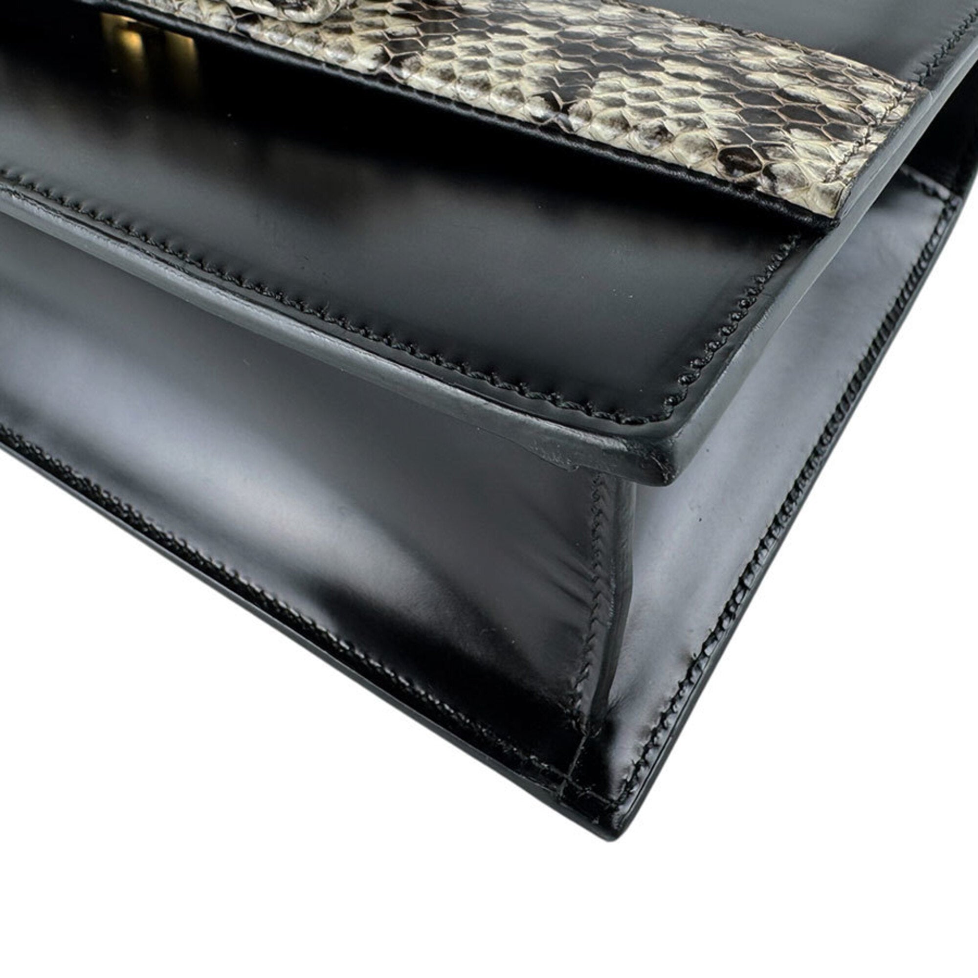 Gucci Black Leather Shoulder Bag (Pre-Owned)