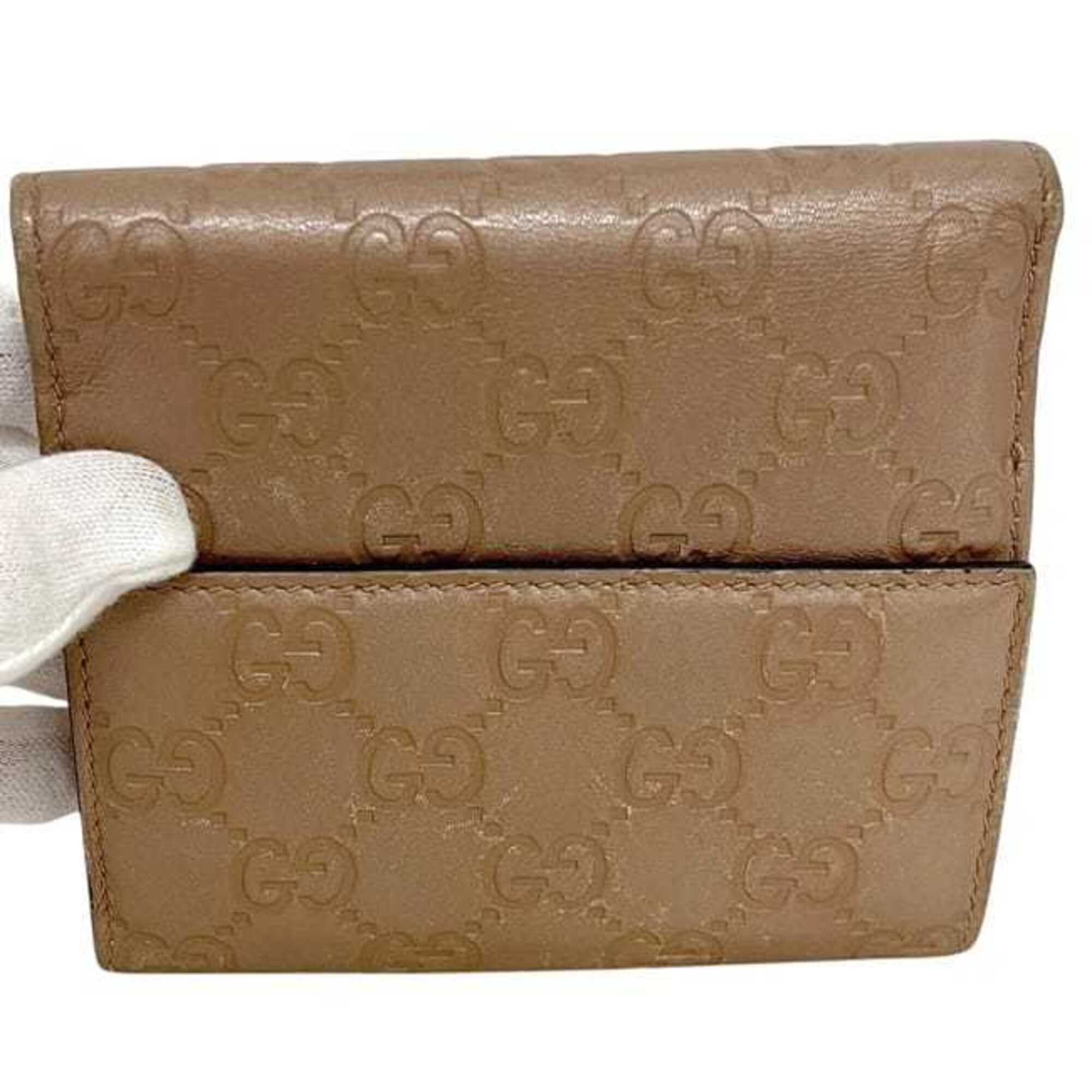 Gucci Beige Leather Wallet (Bi-Fold) (Pre-Owned)