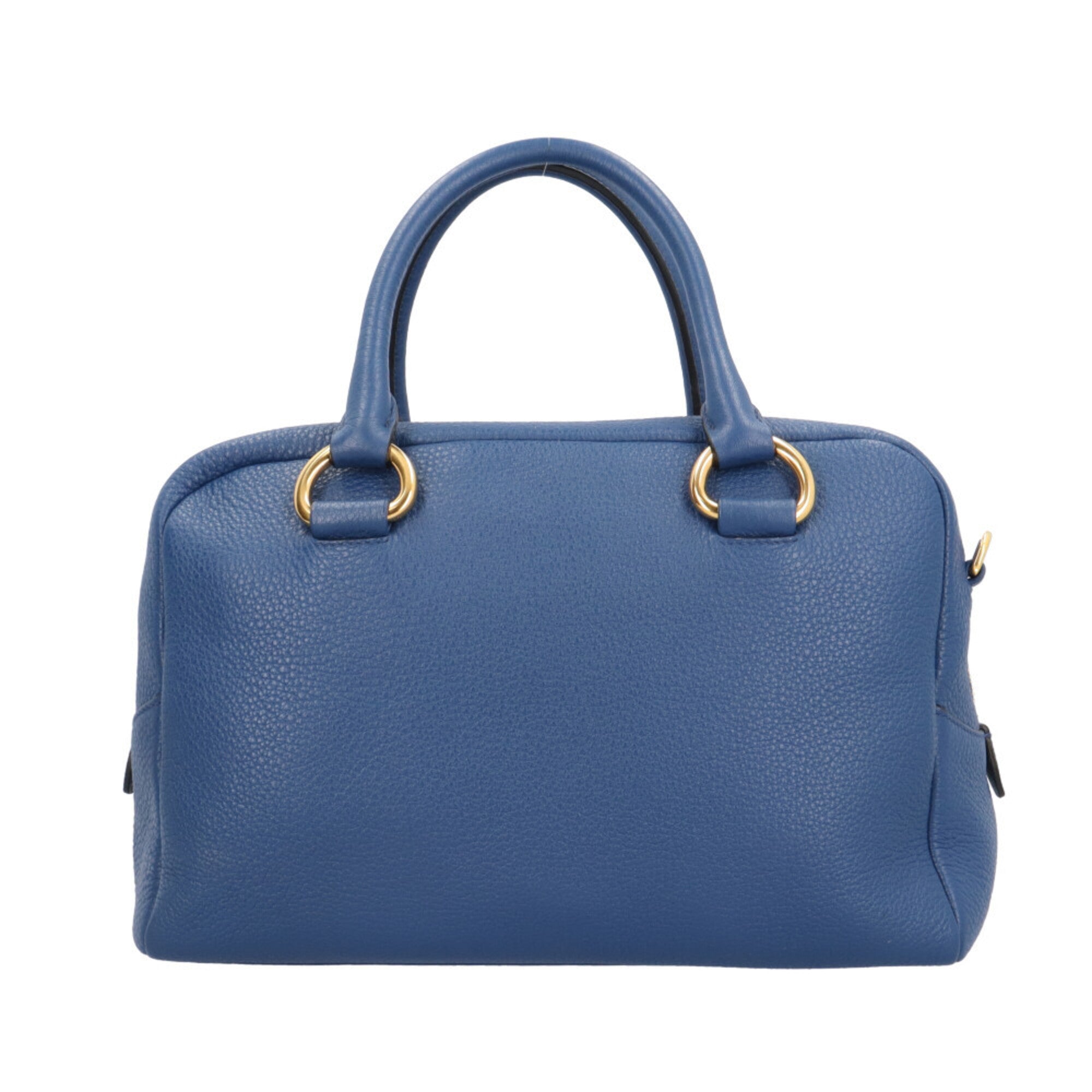 Prada Blue Leather Shoulder Bag (Pre-Owned)