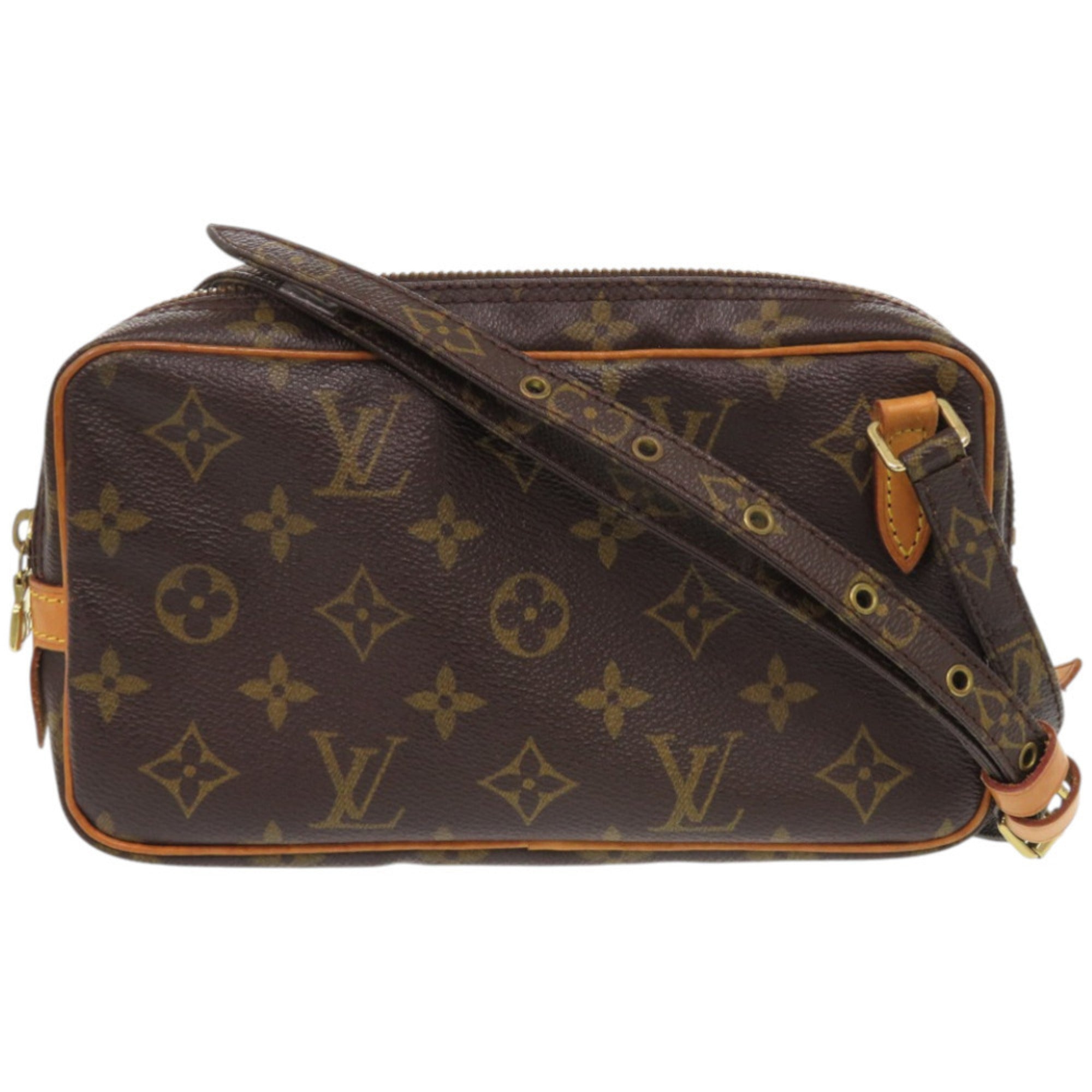 Louis Vuitton Brown Monogram Canvas Shoulder Bag (Pre-Owned)