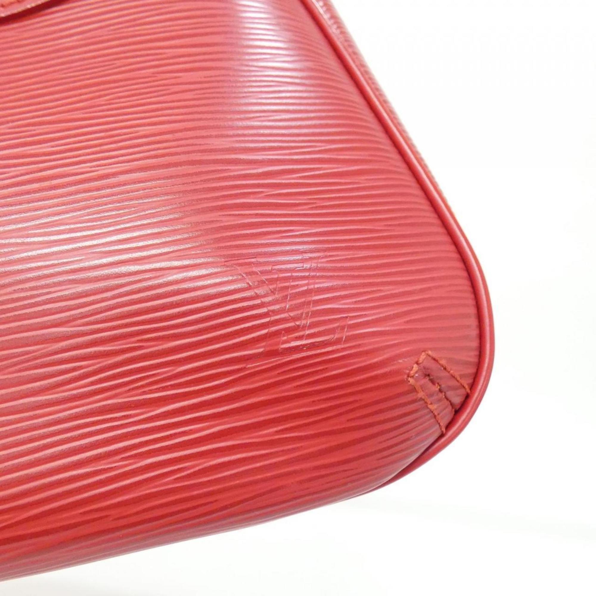 Louis Vuitton Rouge Leather Shoulder Bag (Pre-Owned)