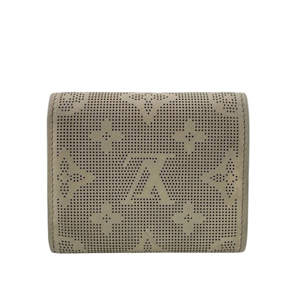 Louis Vuitton Beige Leather Wallet (Tri-Fold) (Pre-Owned)