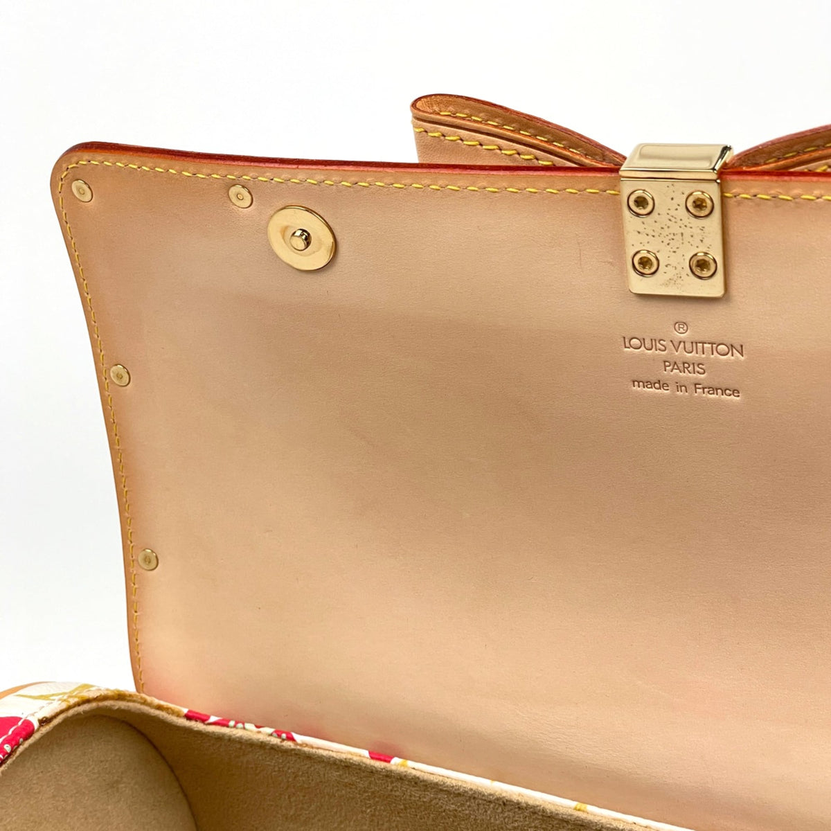 Louis Vuitton White Monogram Cherry Blossom Handbag (Pre-Owned)
