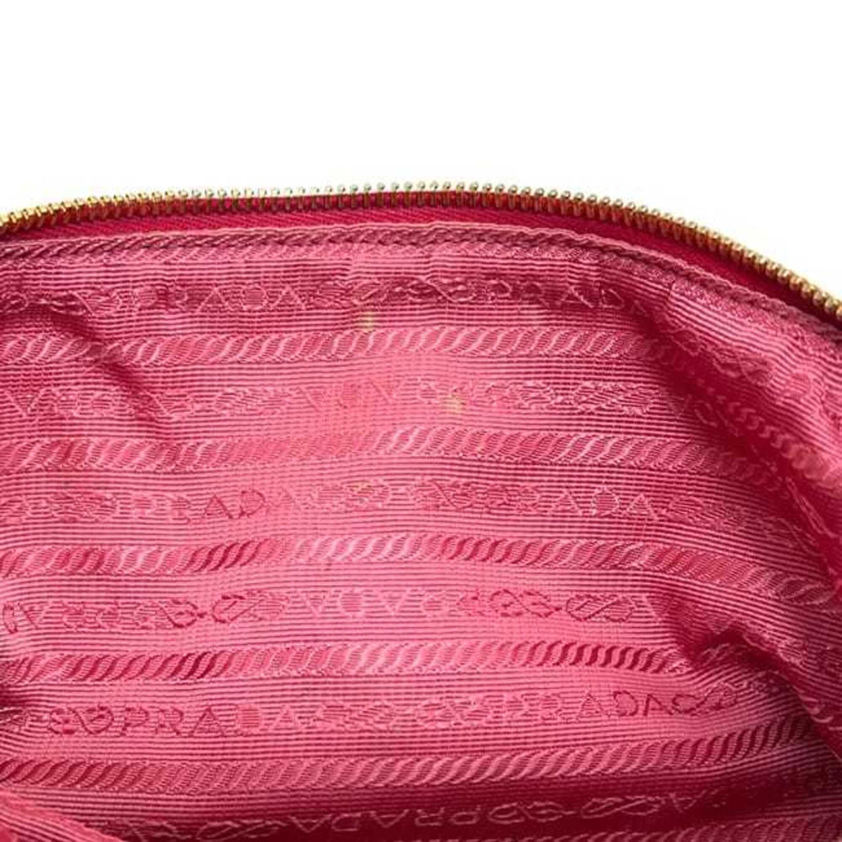 Prada Pink Canvas Pouch (Pre-Owned)