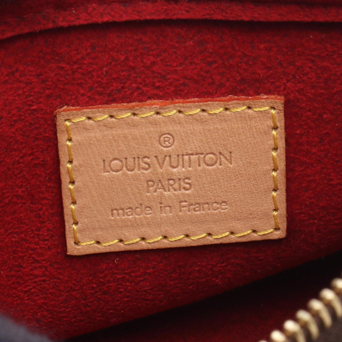 Louis Vuitton Brown Monogram Coated Canvas Leather Handbag Shoulder Bag (Pre-Owned)