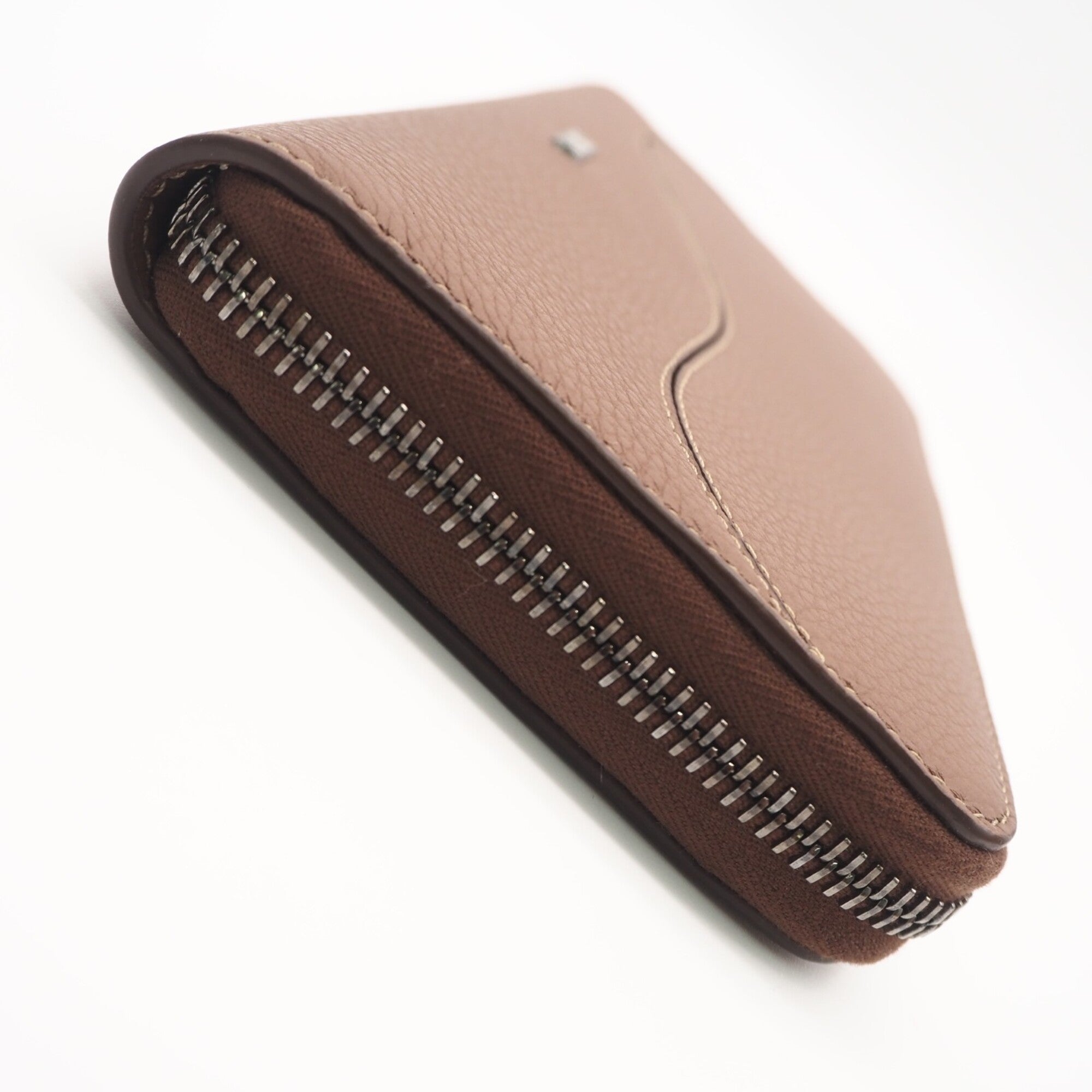 Christian Dior Brown Leather Long Wallet (Bi-Fold) (Pre-Owned)