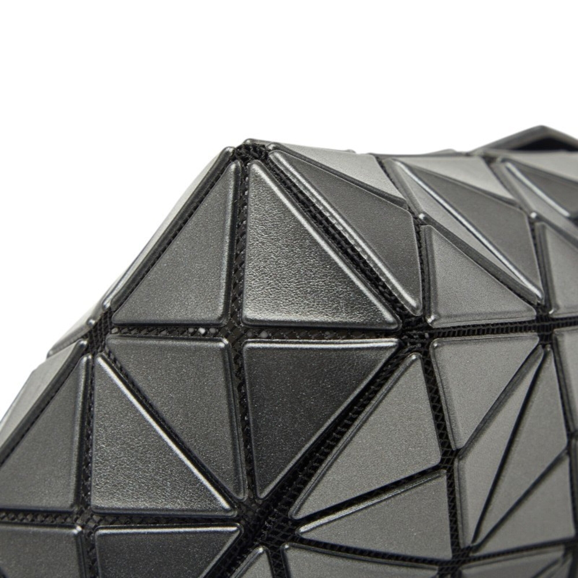 Issey Miyake Black Gray Pvc Handbag (Pre-Owned)