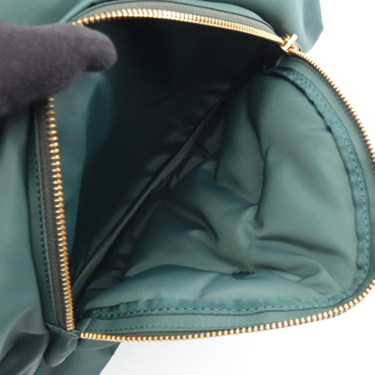 Anya Hindmarch Green Nylon Leather Handbag Tote Bag (Pre-Owned)