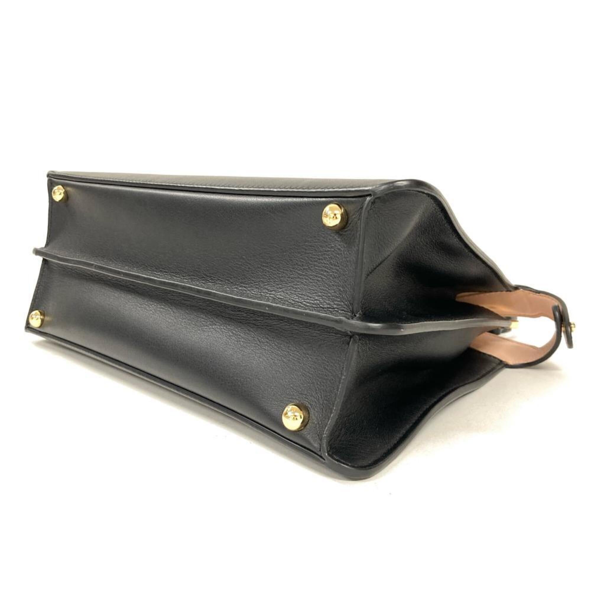 Fendi Black Leather Handbag (Pre-Owned)