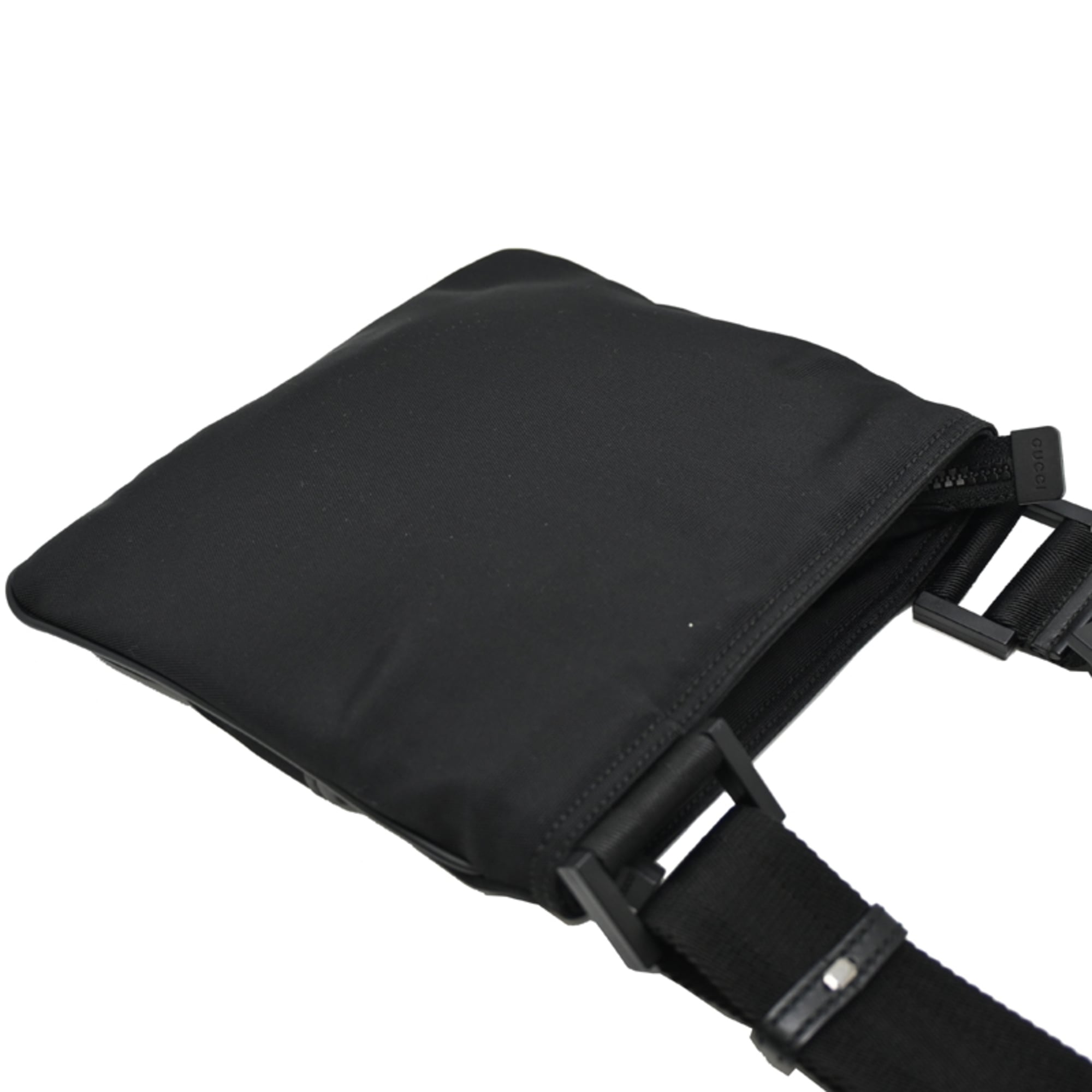 Gucci Black Multi-Color Canvas Shoulder Bag (Pre-Owned)