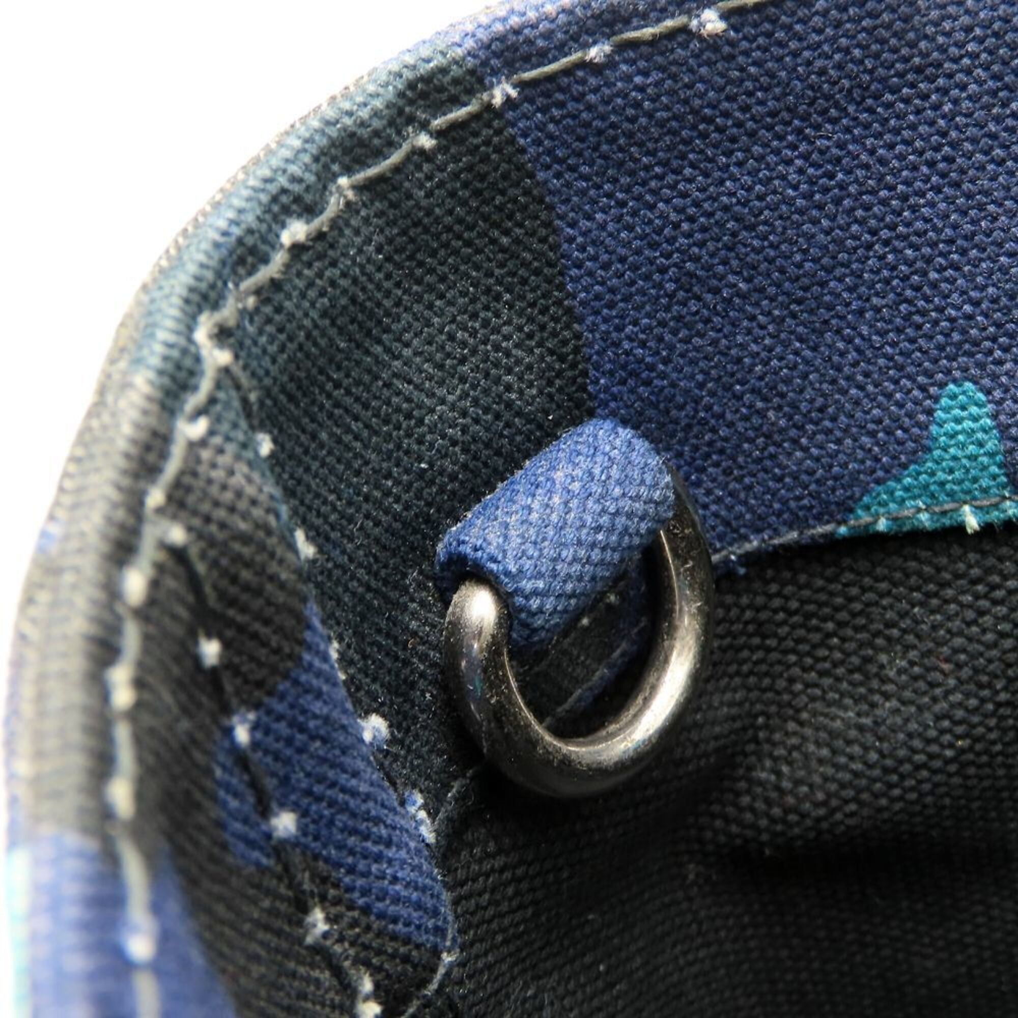 Prada Blue Camouflage Canvas Tote Bag (Pre-Owned)