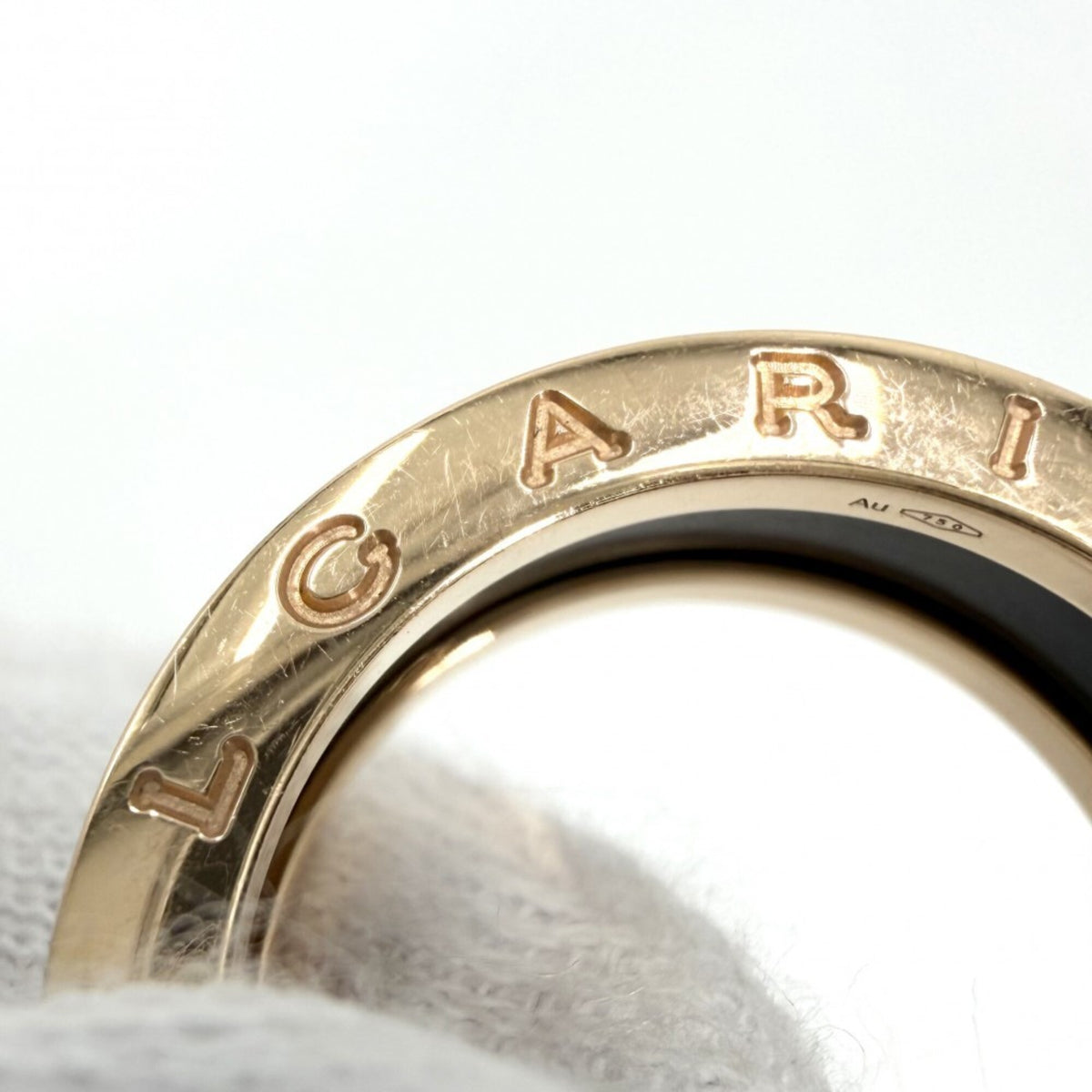 Bvlgari Pink Gold (18K) Ceramic Band Ring (Pre-Owned)