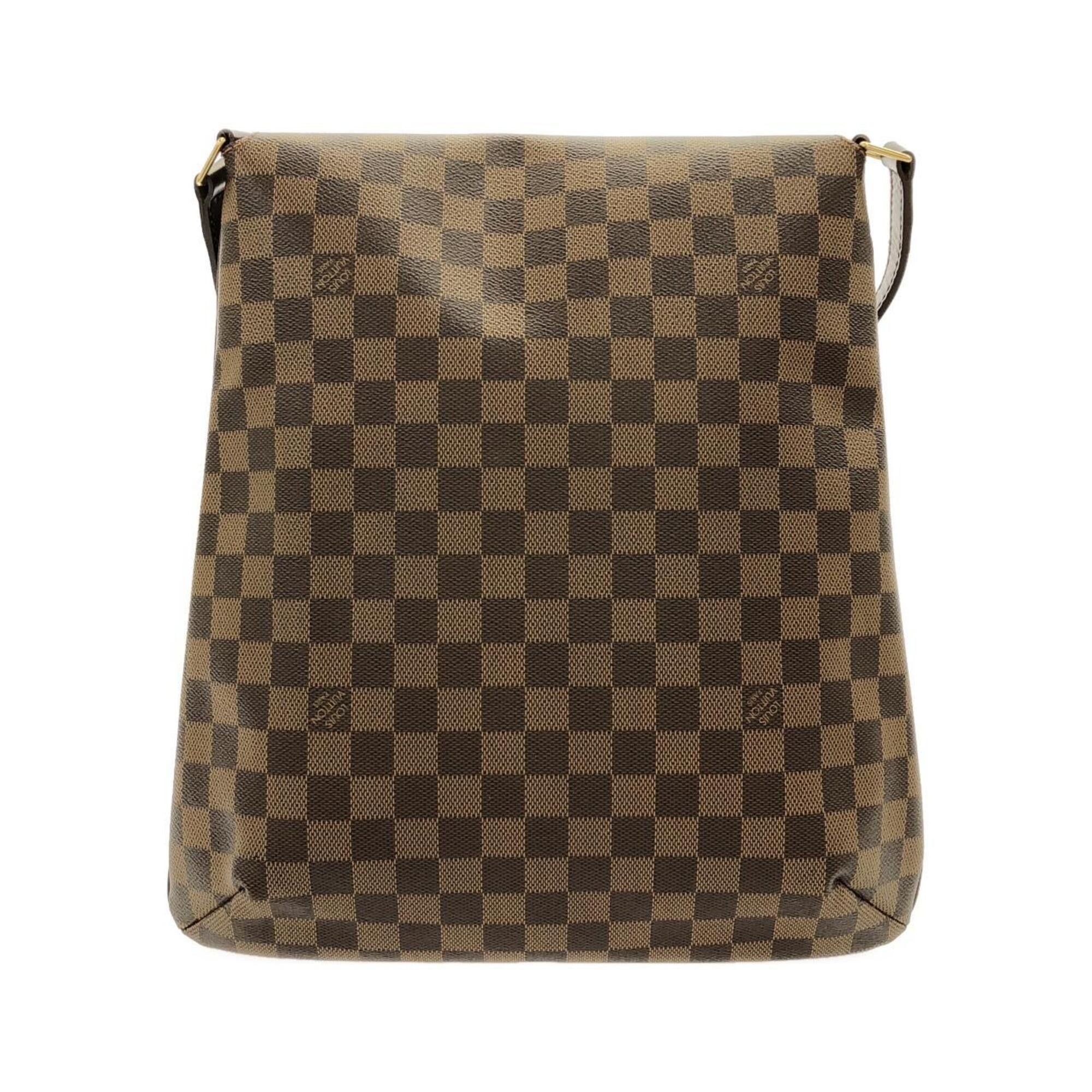 Louis Vuitton Damier Damier Canvas Ebene Damier Canvas Shoulder Bag (Pre-Owned)