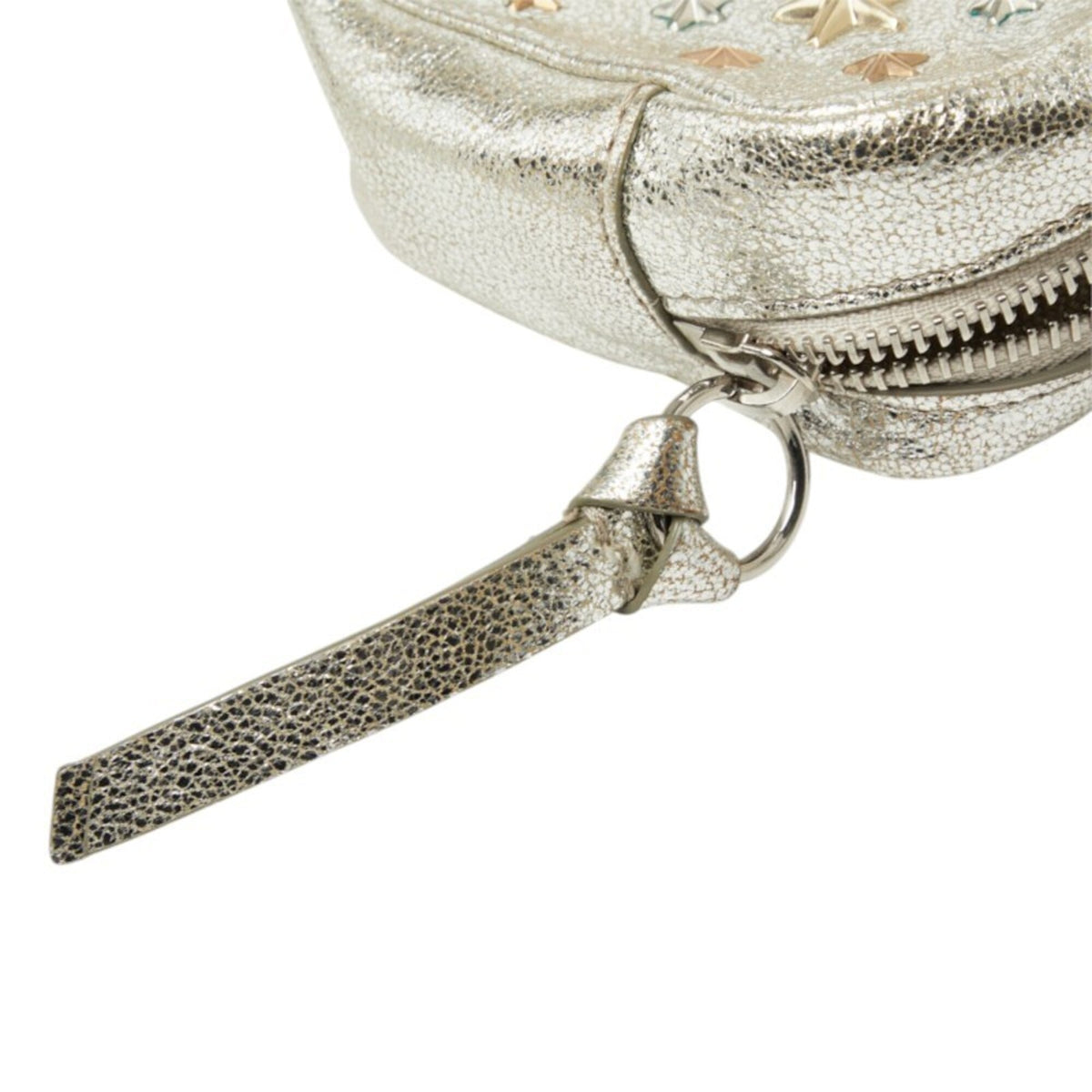Jimmy Choo Silver Leather Pouch (Pre-Owned)
