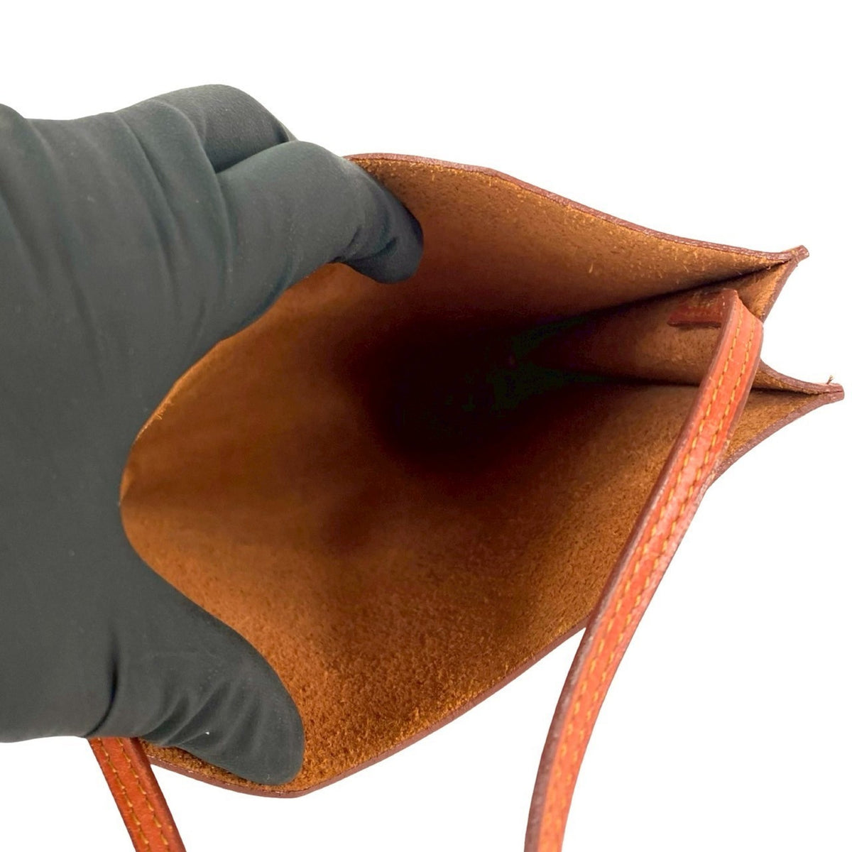 Hermes Brown Box Calf Leather Pochette Shoulder Bag (Pre-Owned)