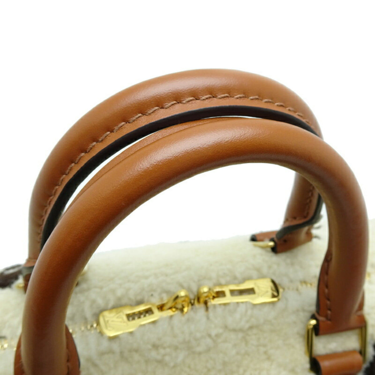 Louis Vuitton Brown White Monogram Handbag (Pre-Owned)