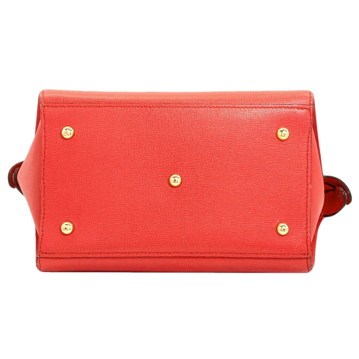 Longchamp Red Color Leather Handbag (Pre-Owned)