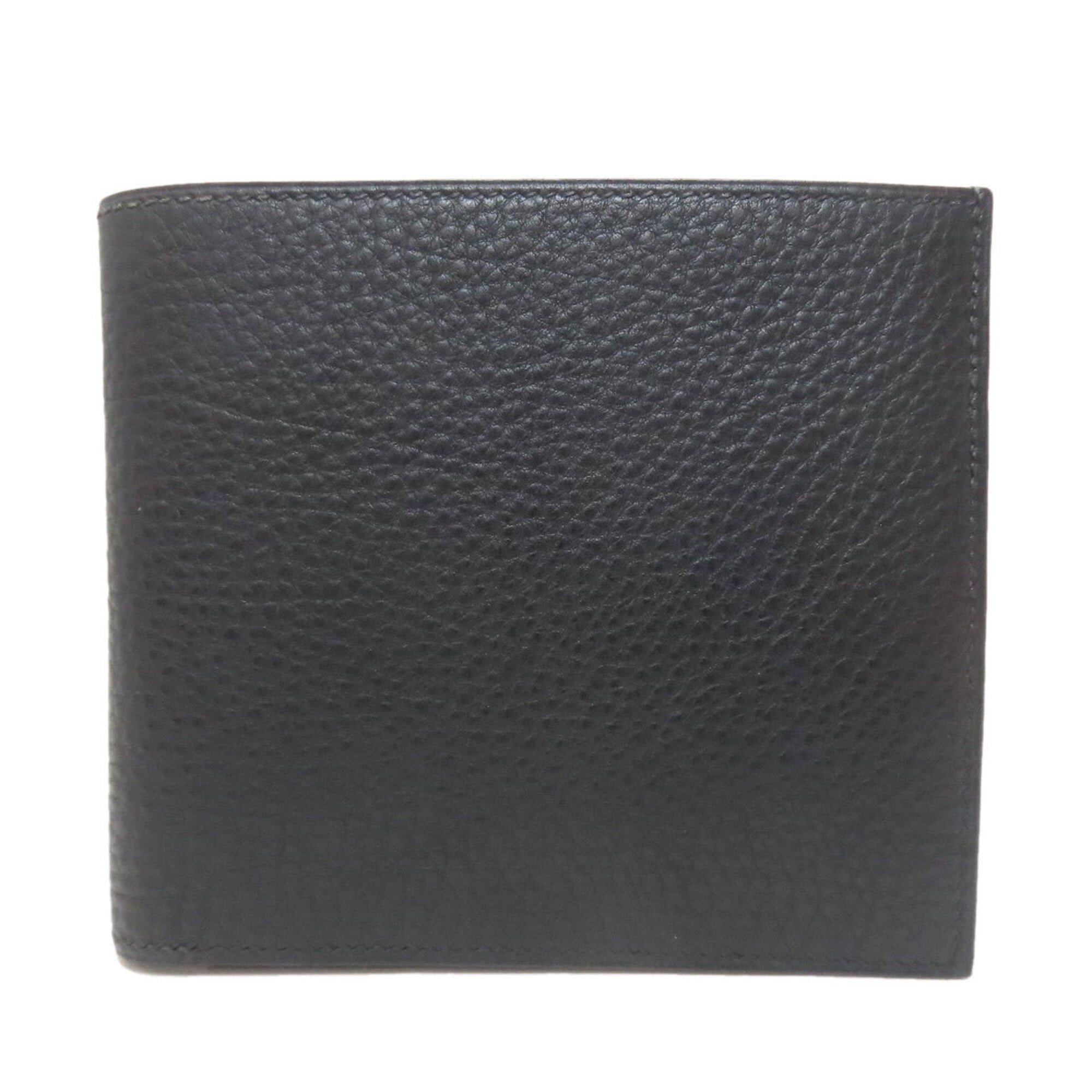 Hermes Mc2 Black Leather Wallet (Bi-Fold) (Pre-Owned)