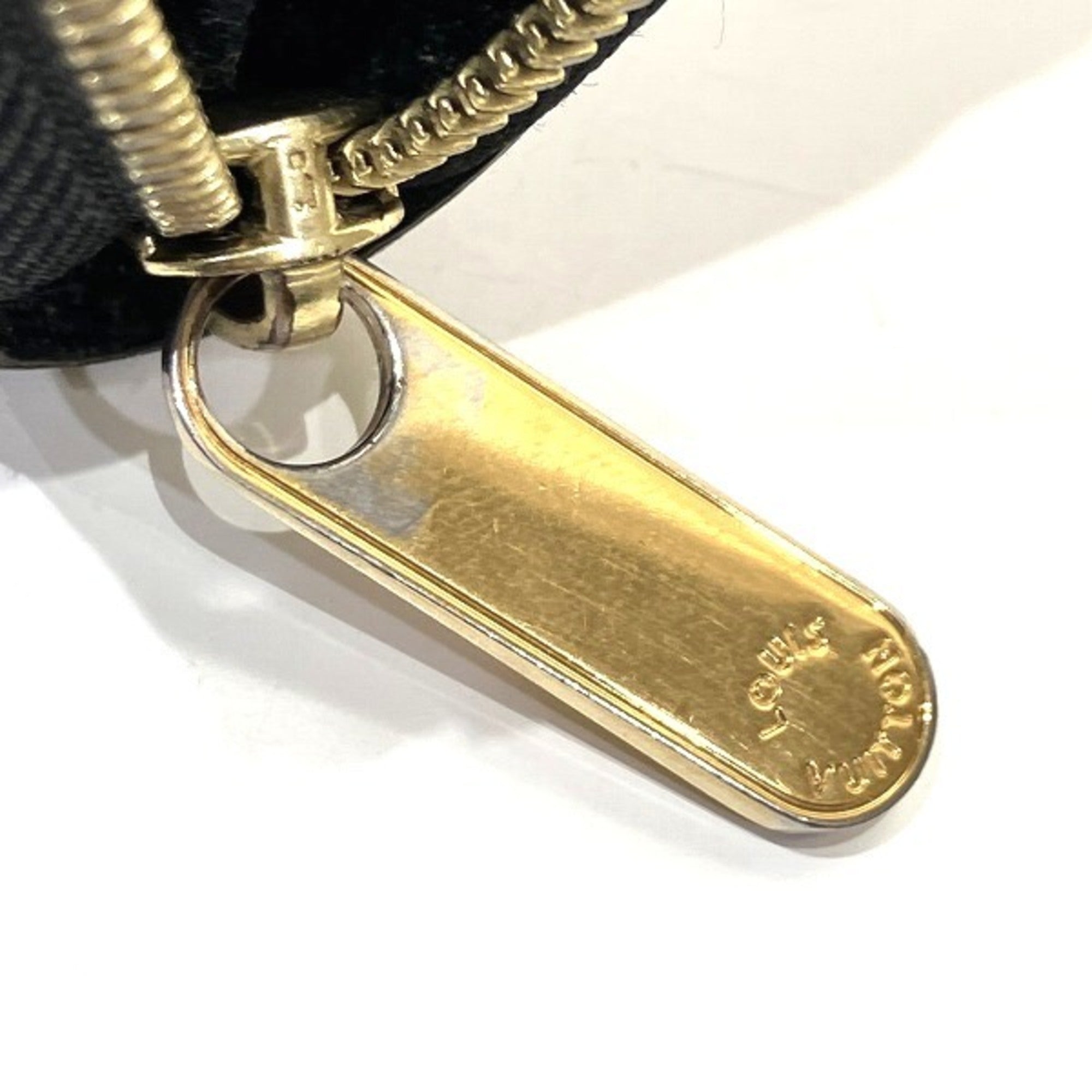 Louis Vuitton Monogram Black Brown Coin Purse/Coin Case (Pre-Owned)