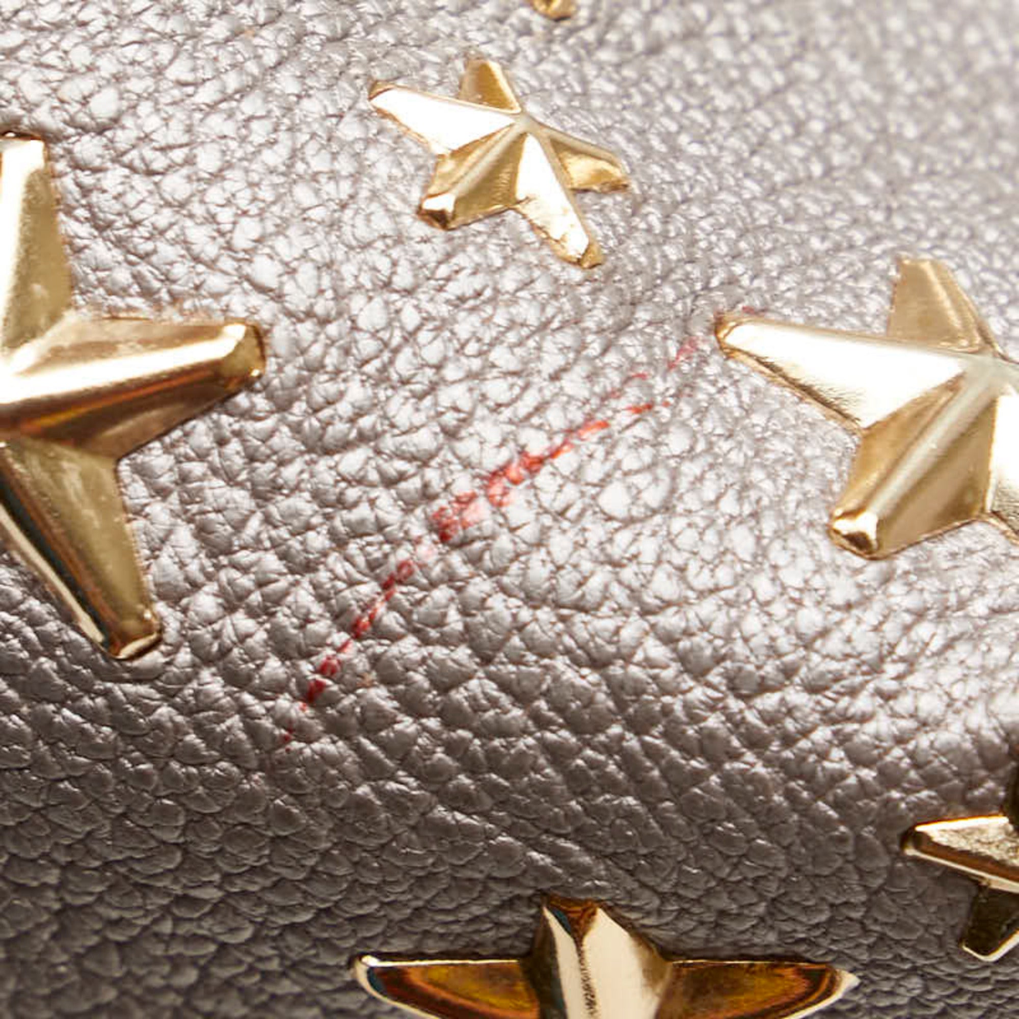 Jimmy Choo Gray Leather Handbag Tote Bag (Pre-Owned)