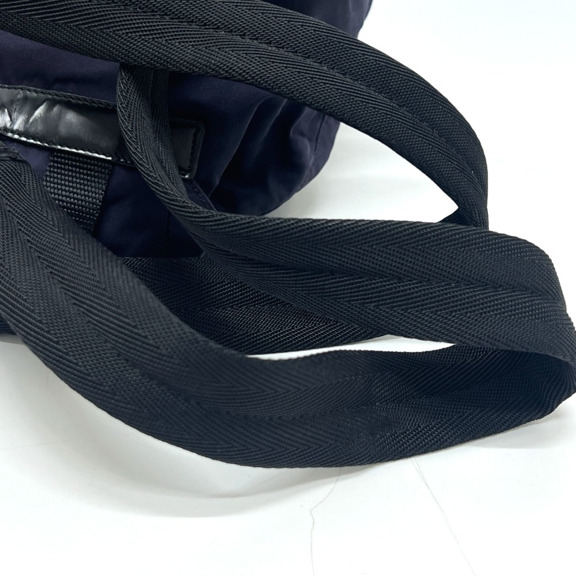 Prada Purple Nylon Leather Backpack (Pre-Owned)