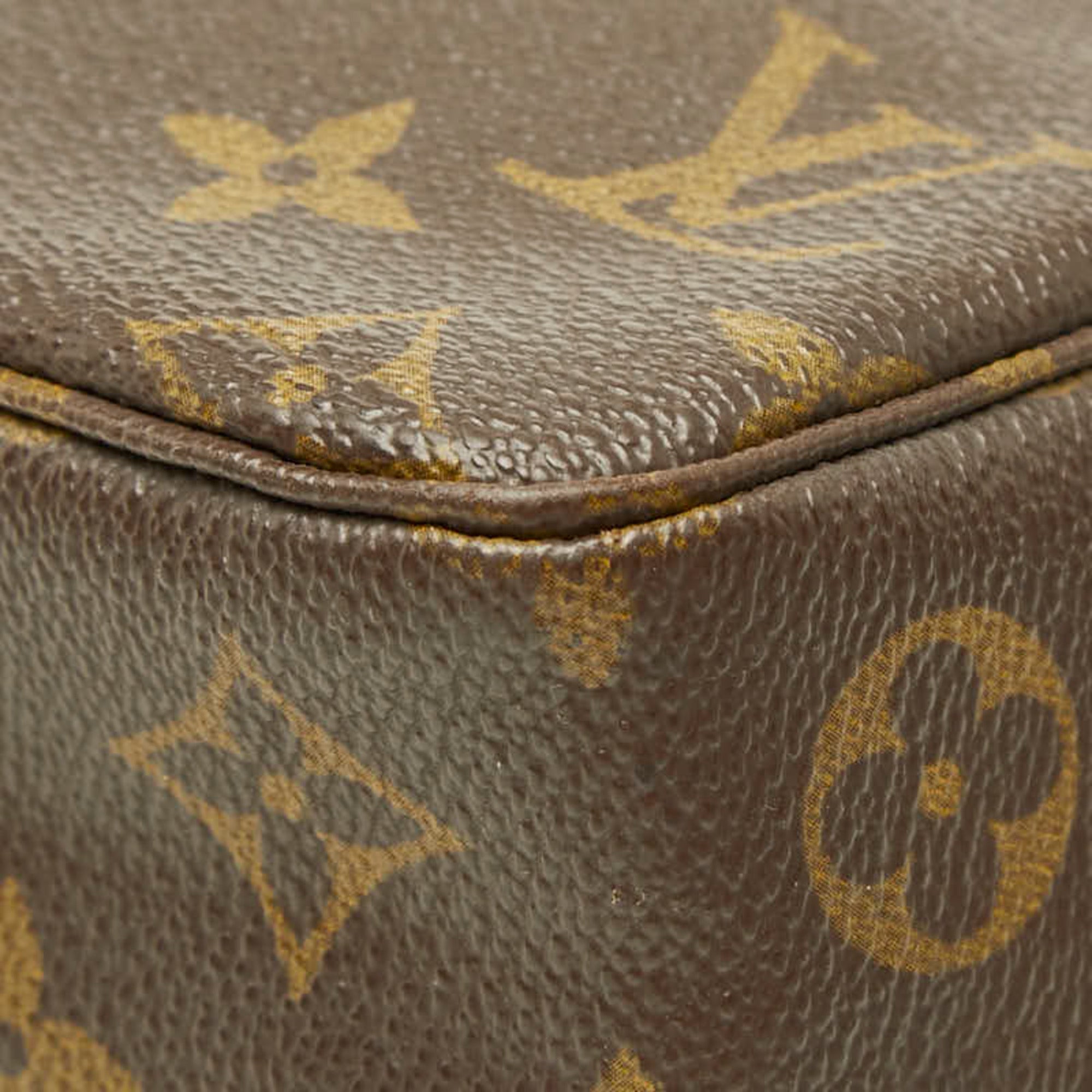 Louis Vuitton Brown Pvc Leather Clutch Bag (Pre-Owned)