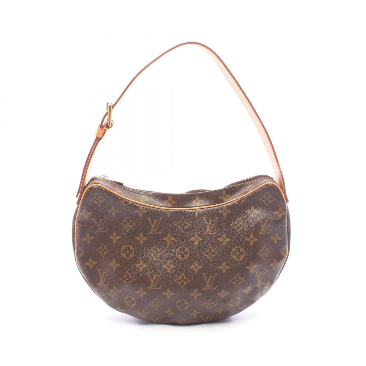 Louis Vuitton Brown Monogram Coated Canvas Leather Handbag Shoulder Bag (Pre-Owned)