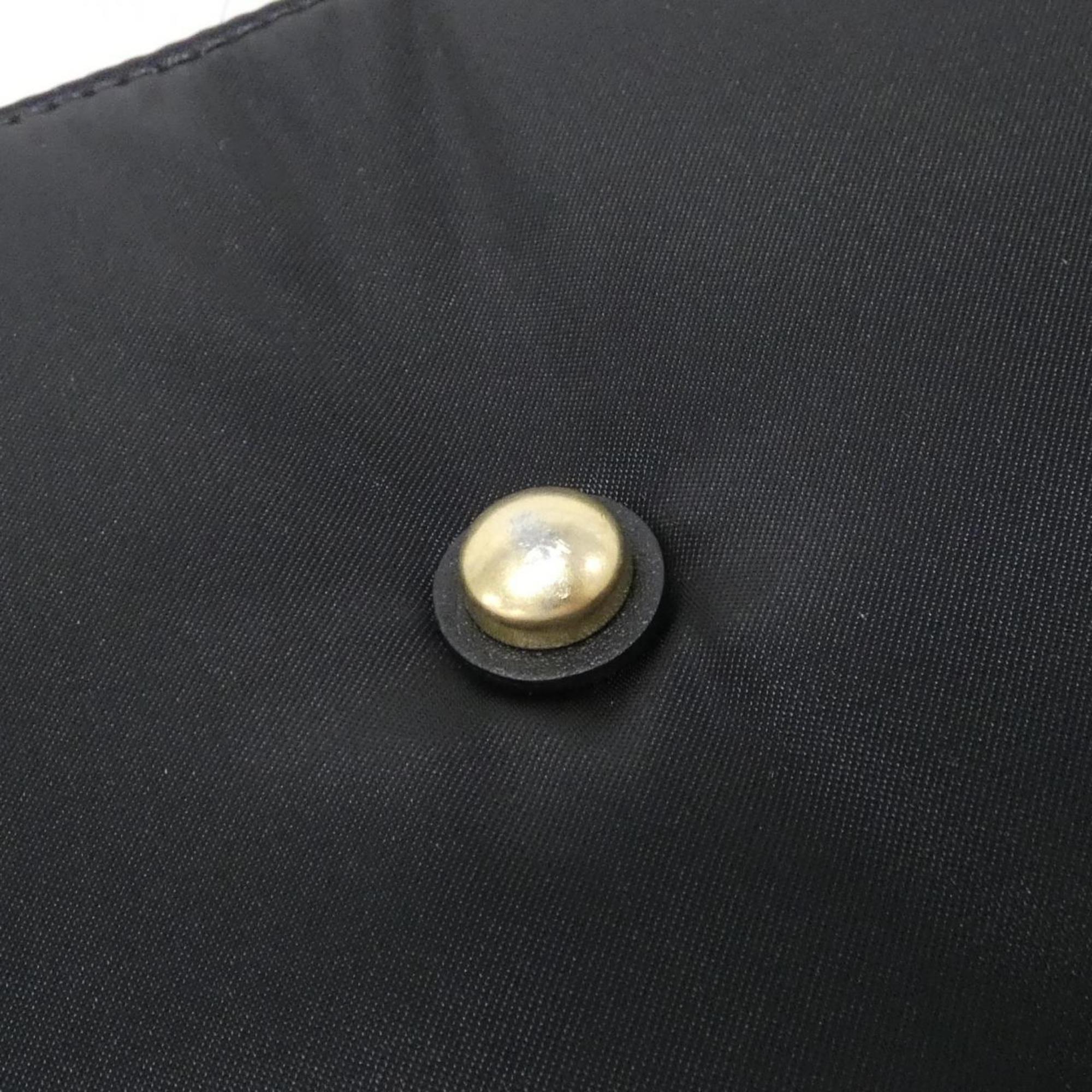 Chanel Black Satin Shoulder Bag (Pre-Owned)
