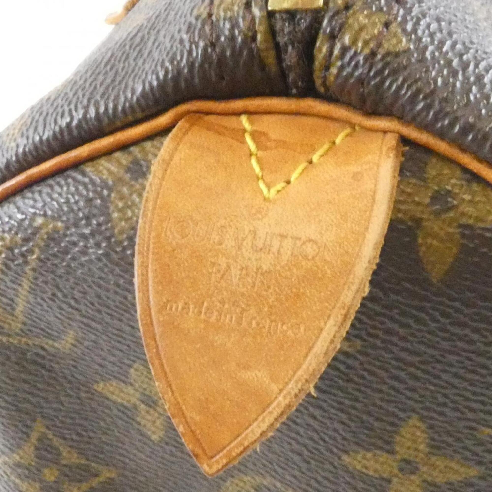 Louis Vuitton Marron Coated Canvas Boston Bag (Pre-Owned)