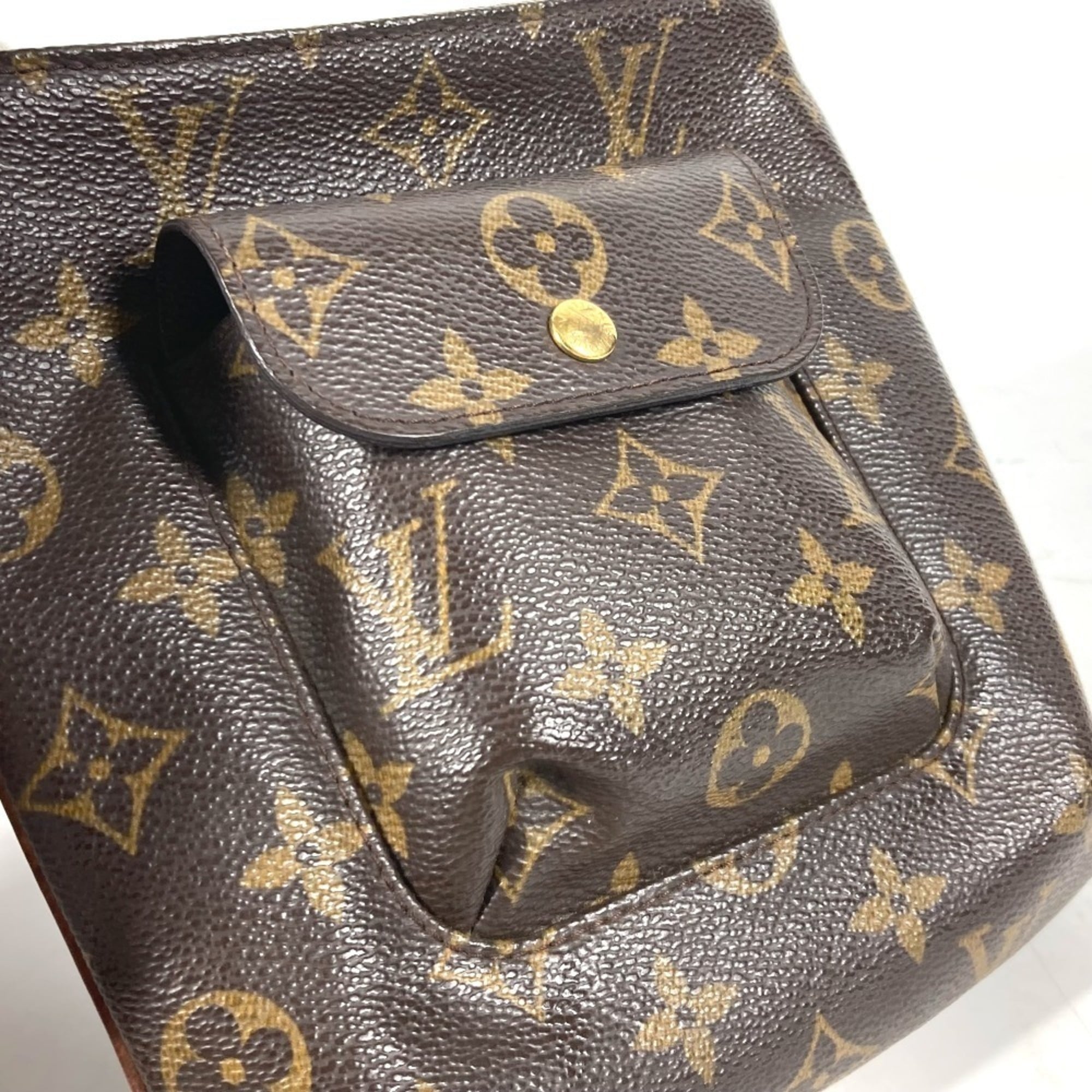 Louis Vuitton Brown Monogram Canvas Clutch Bag Pouch (Pre-Owned)