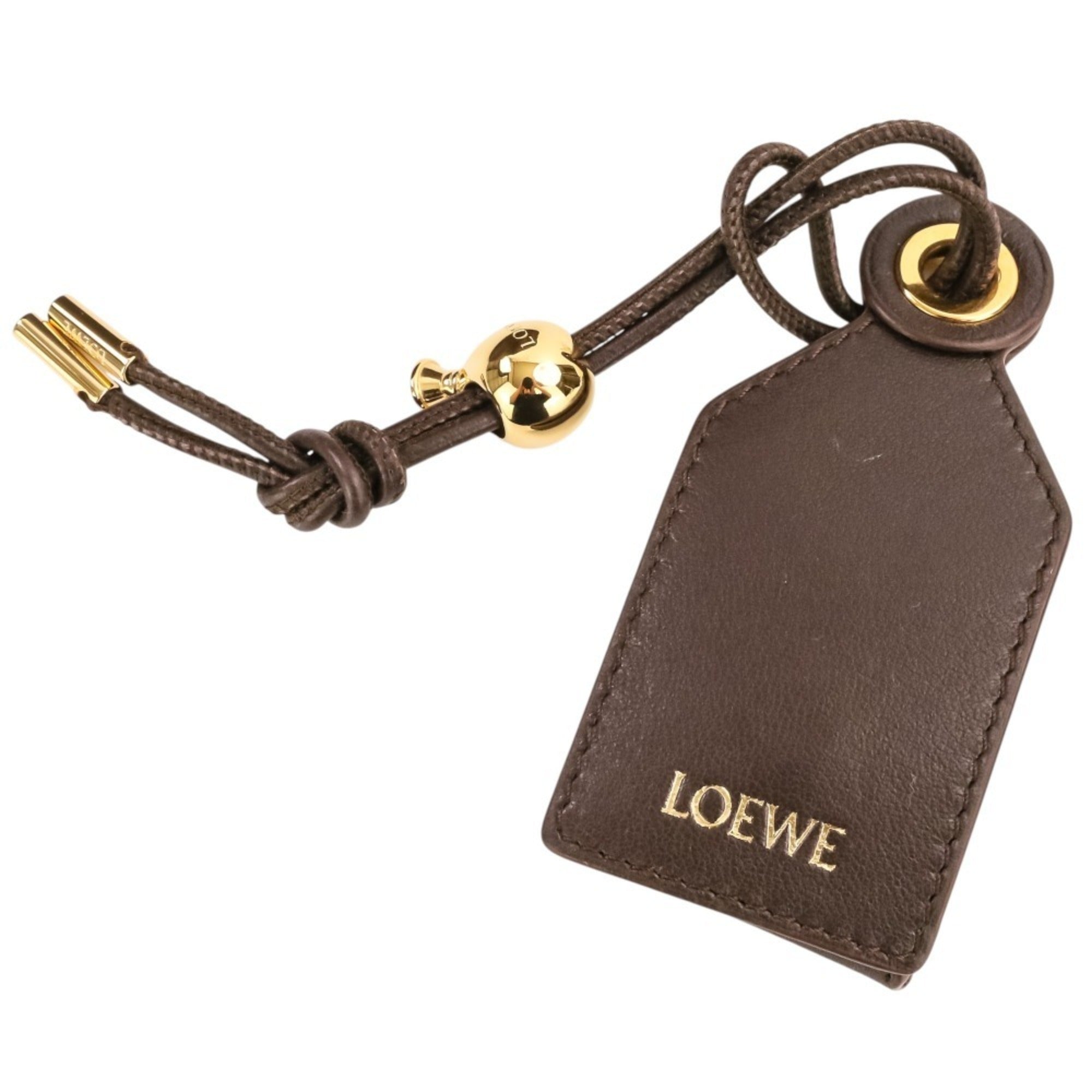 Loewe Dark Brown Nappa Leather Handbag Shoulder Bag (Pre-Owned)