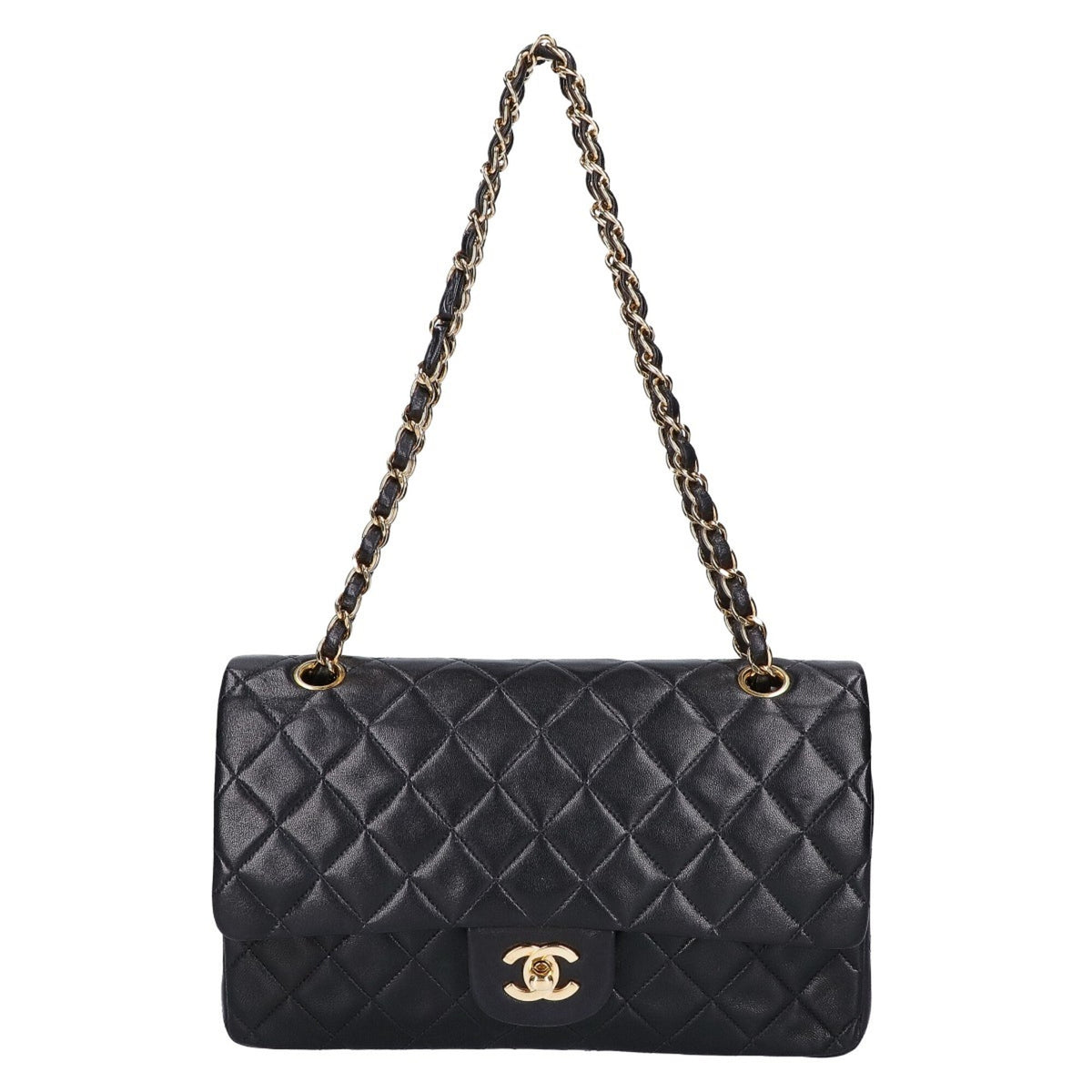 Chanel Black Leather Shoulder Bag (Pre-Owned)