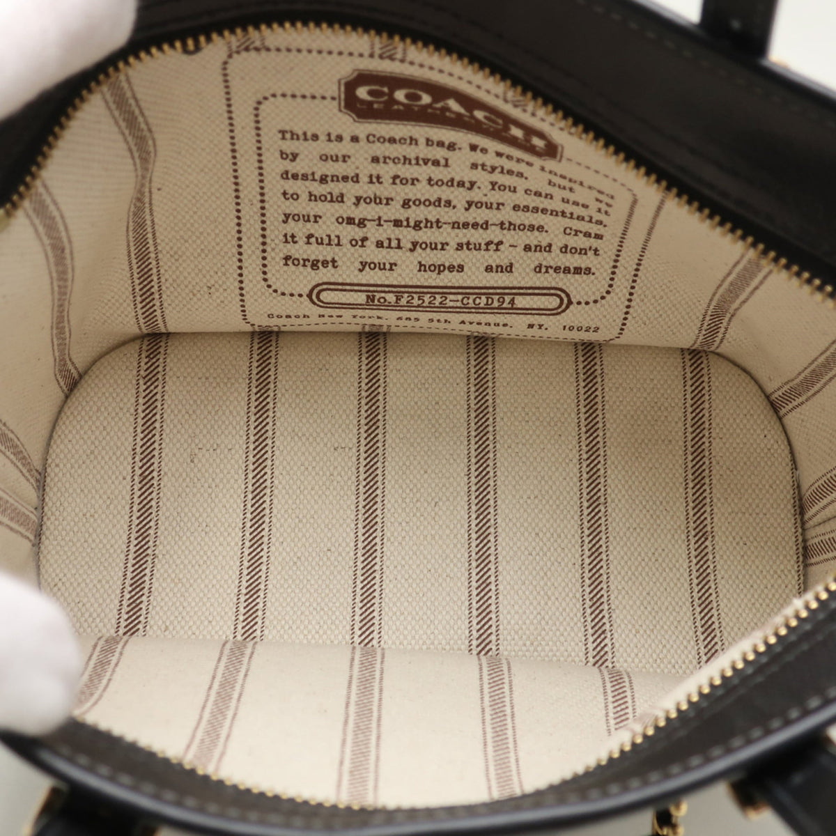 Coach Black Coated Canvas Tote Bag (Pre-Owned)