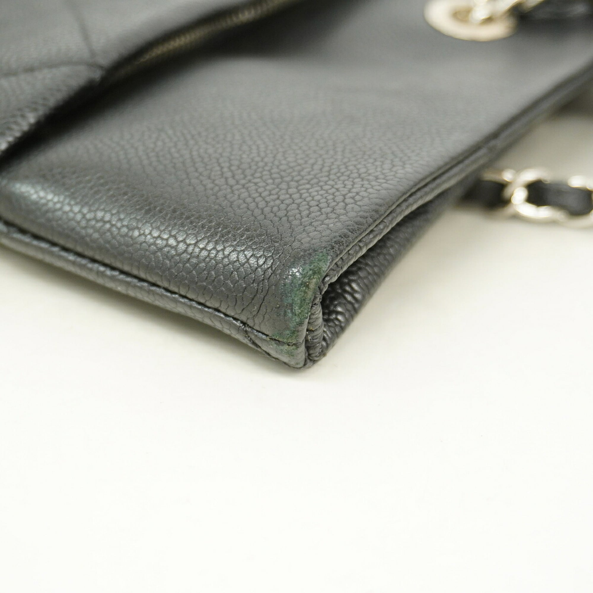 Chanel Black Grained Calfskin Tote Bag (Pre-Owned)