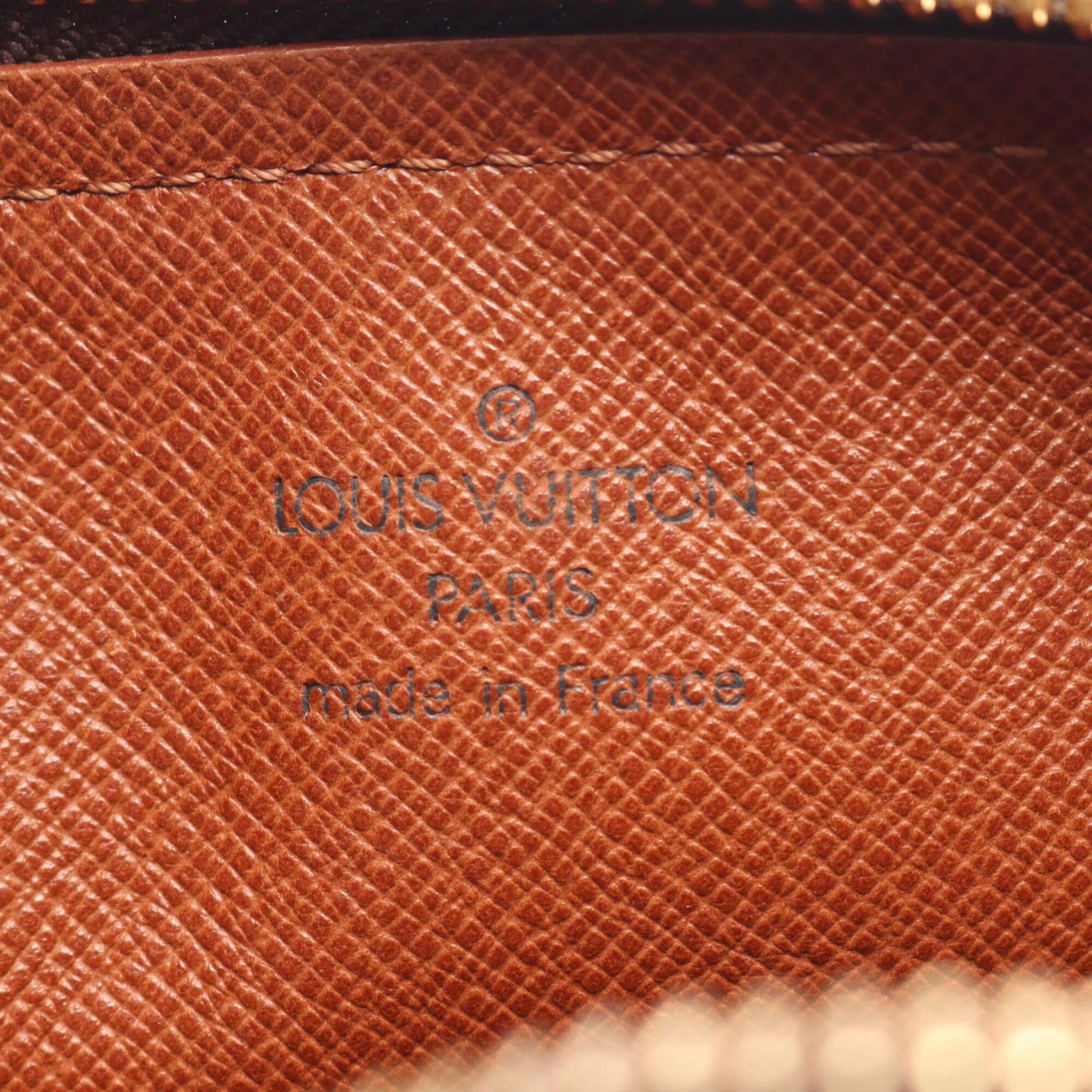 Louis Vuitton Monogram Brown Coated Canvas Leather Handbag (Pre-Owned)