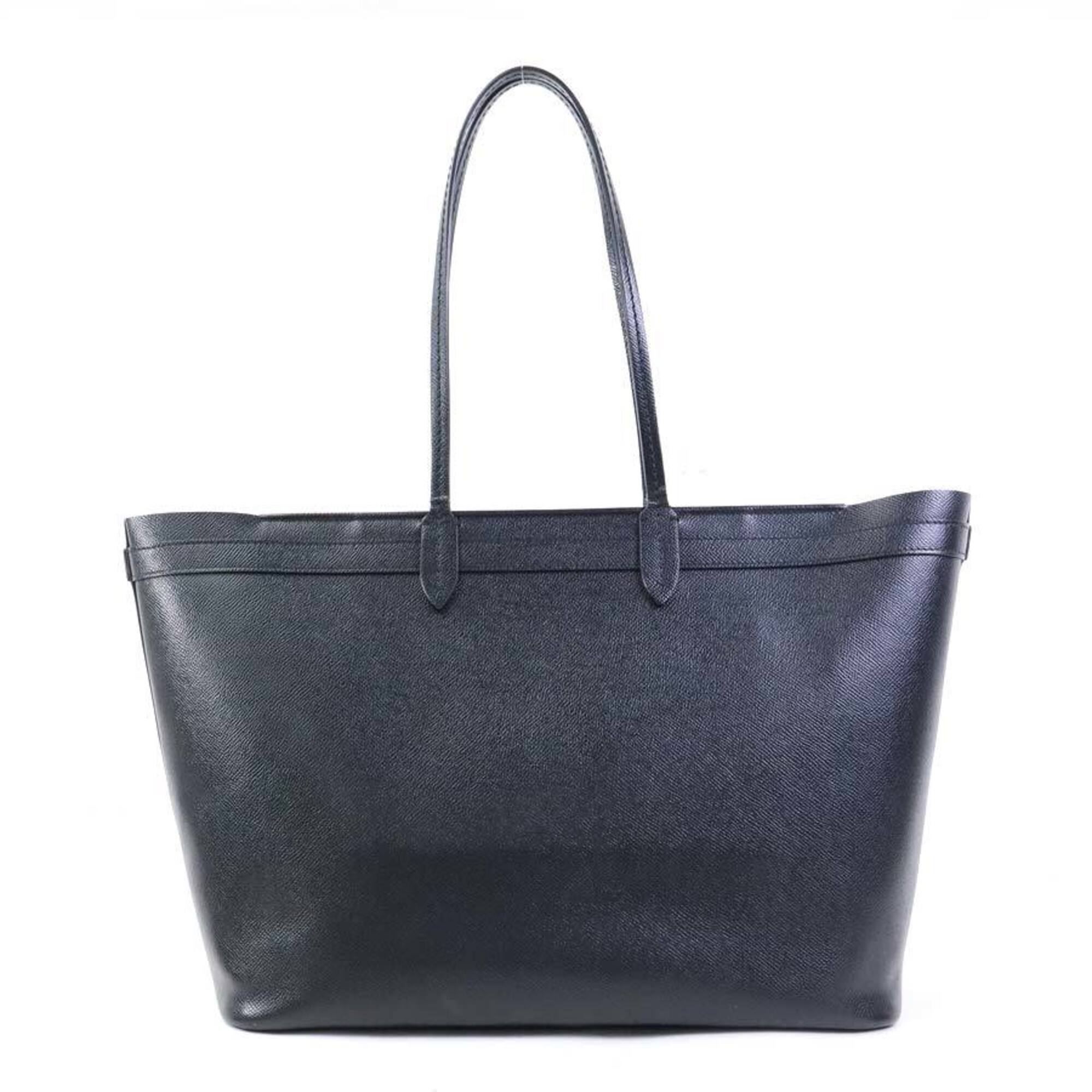 Salvatore Ferragamo Black Leather Shoulder Bag (Pre-Owned)