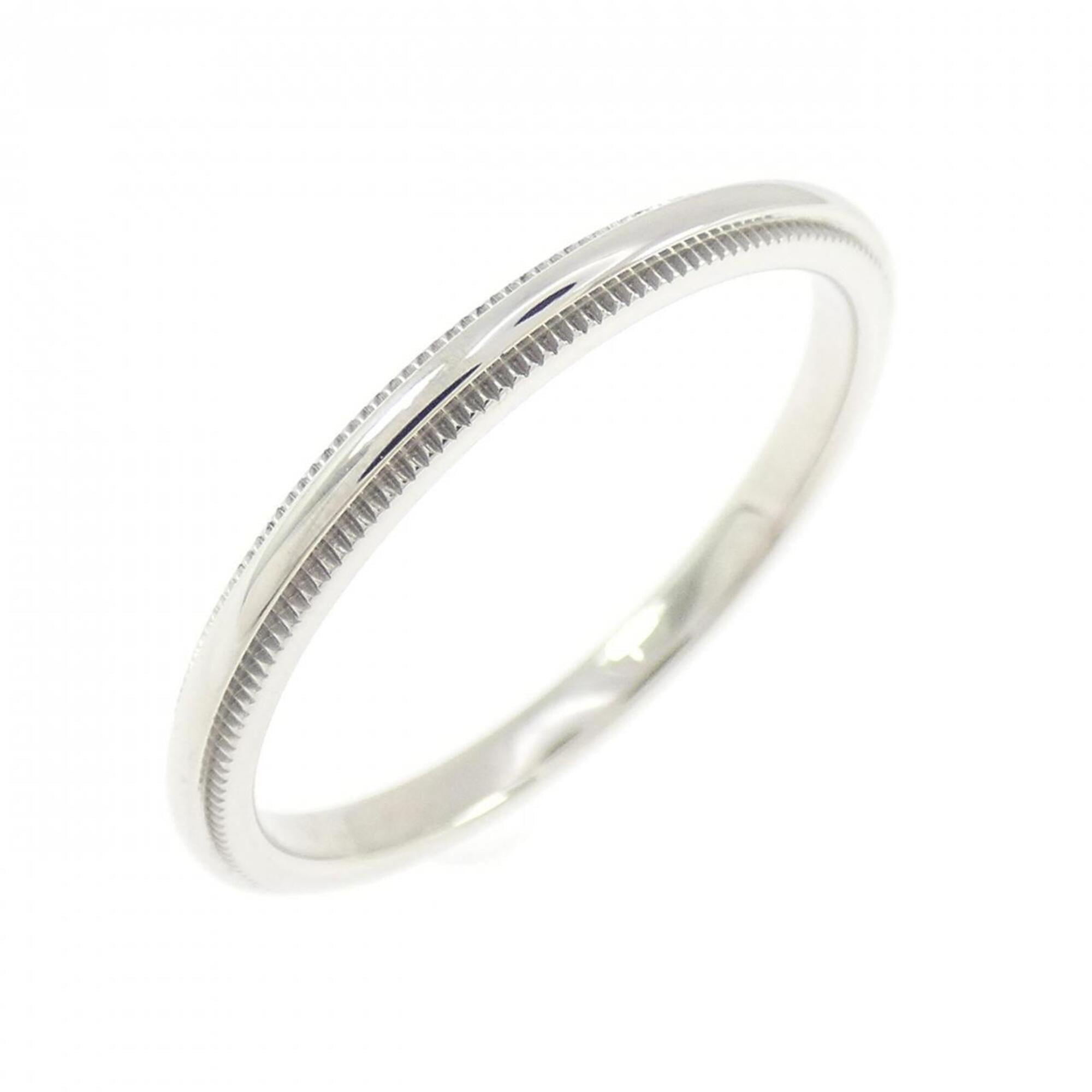 Tiffany Platinum Platinum 950 Band Ring (Pre-Owned)