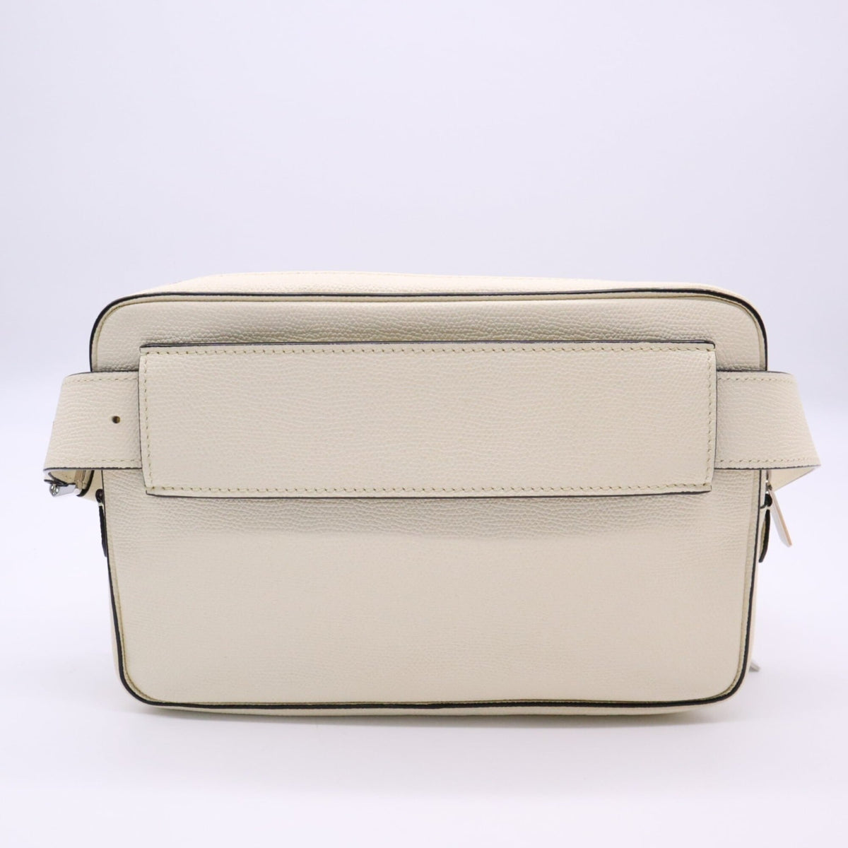 Valextra Ivory Leather Shoulder Bag (Pre-Owned)
