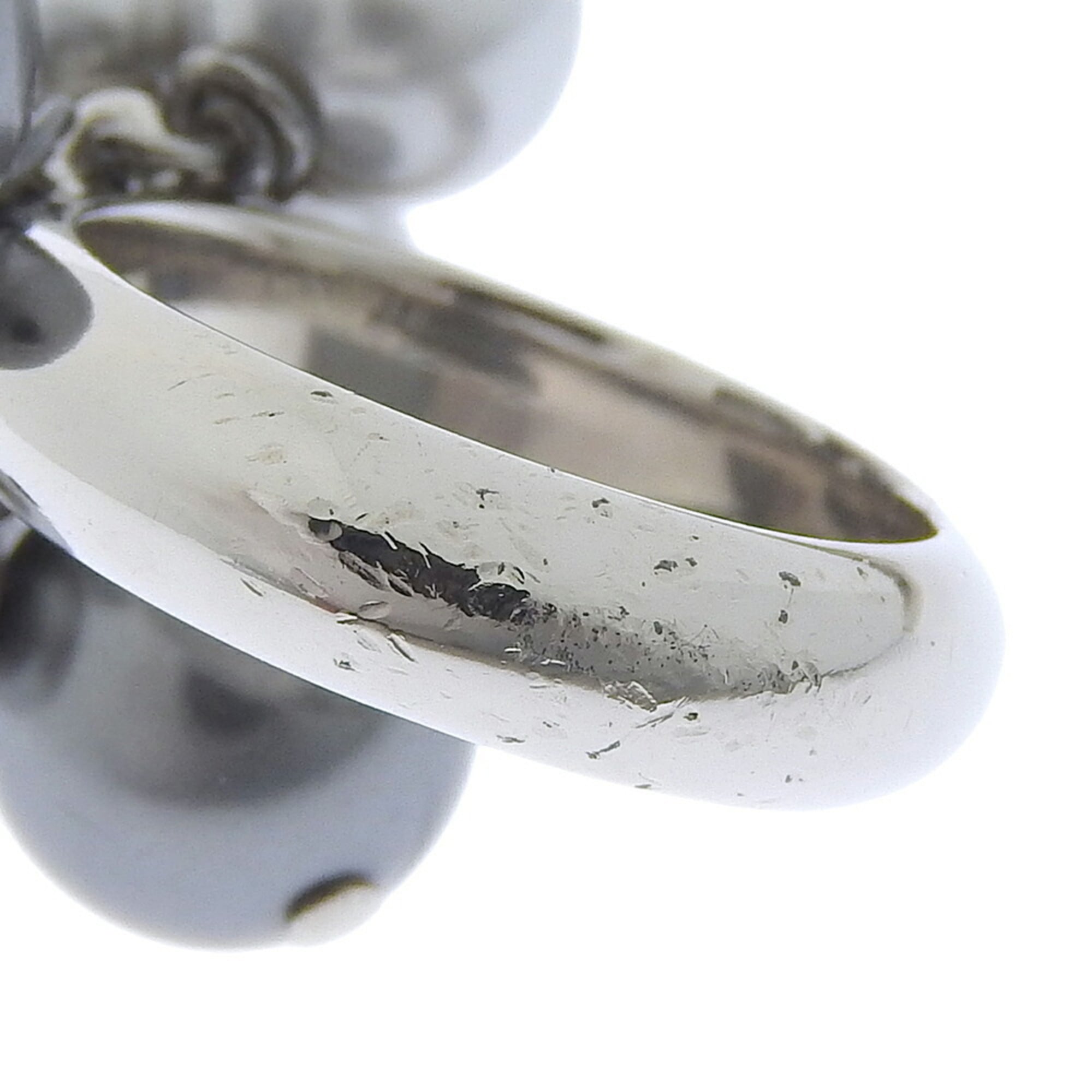 Celine Silver Gray Metal Band Ring (Pre-Owned)