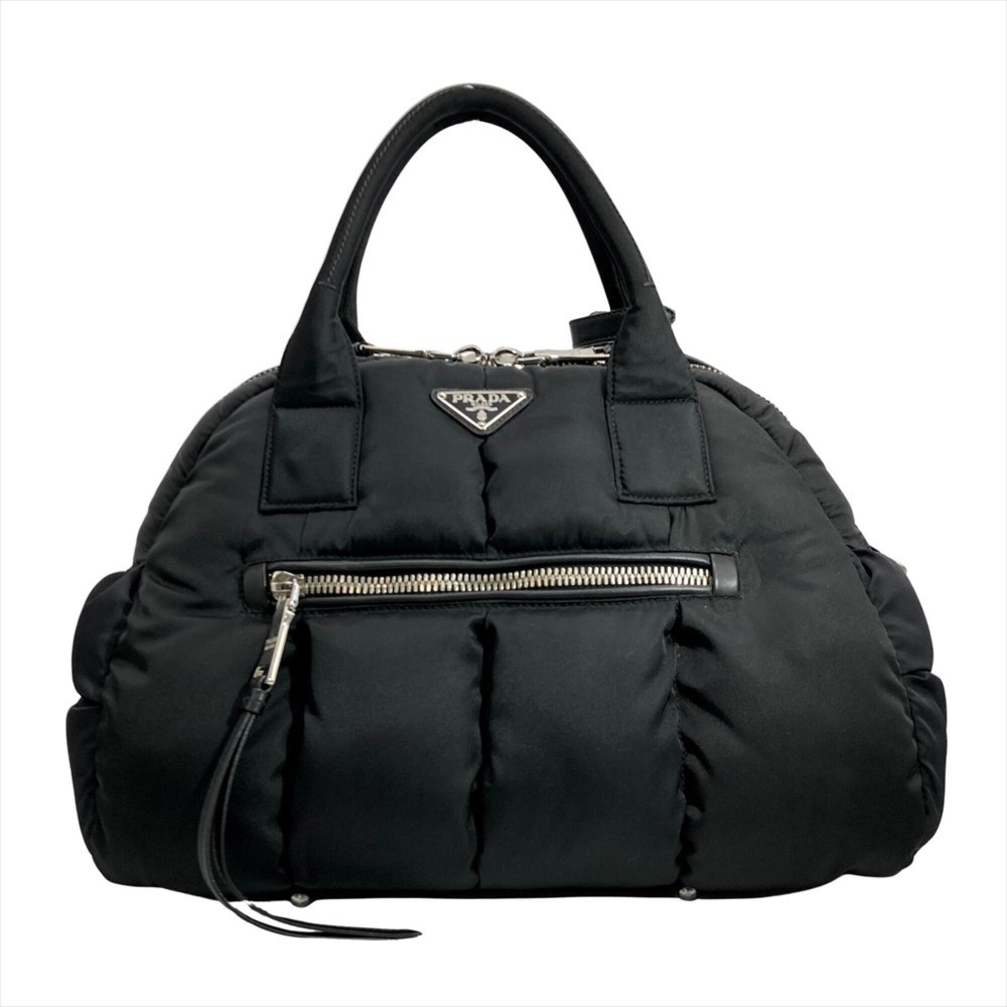 Prada Black Nylon Handbag Shoulder Bag (Pre-Owned)