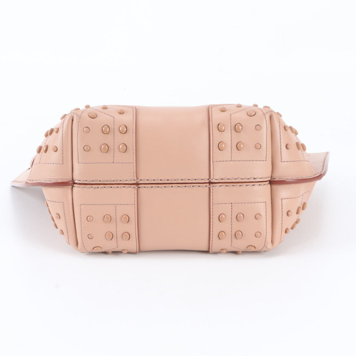 Tod's Pink Leather Handbag Tote Bag (Pre-Owned)