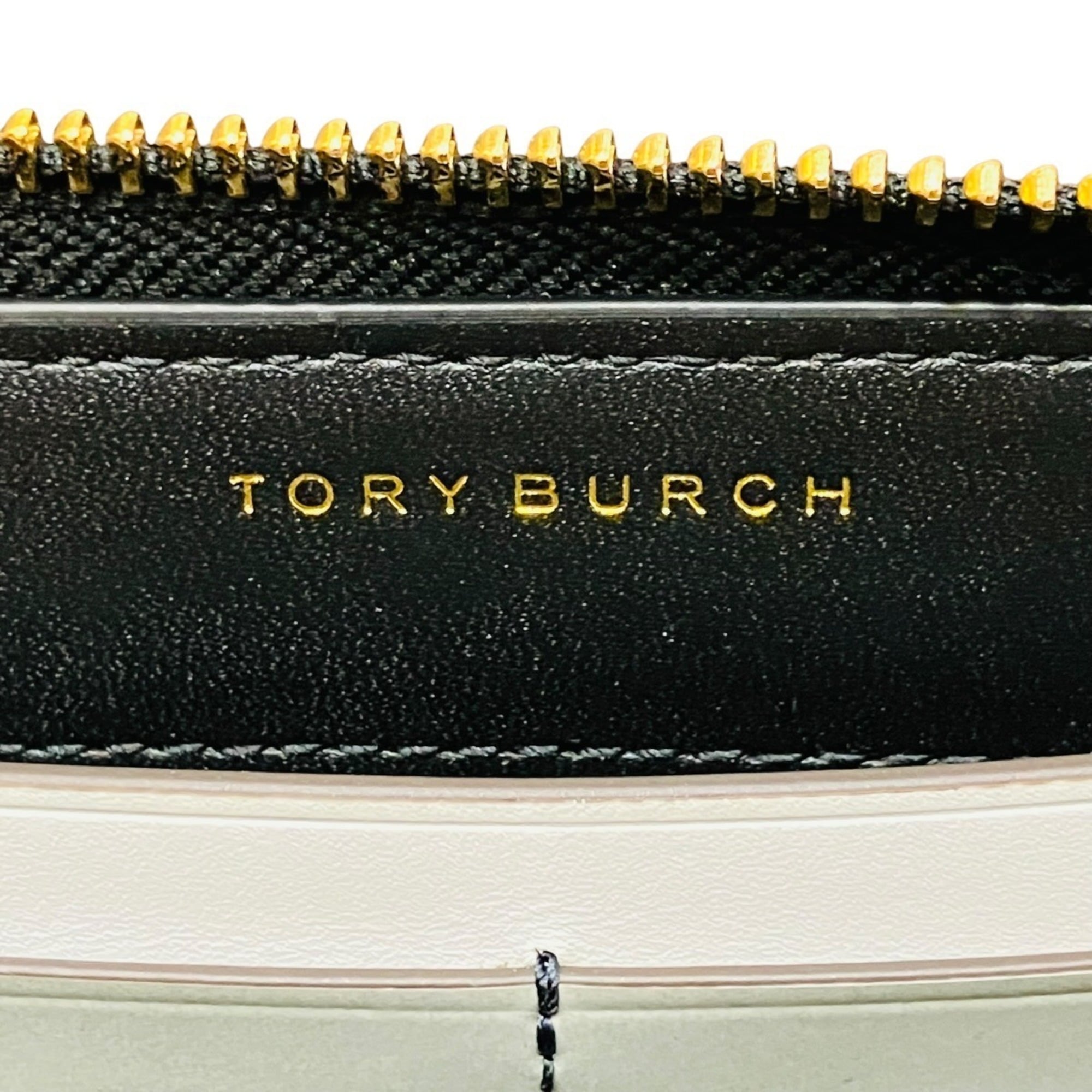 Tory Burch Black Leather Chain/Shoulder Wallet (Pre-Owned)