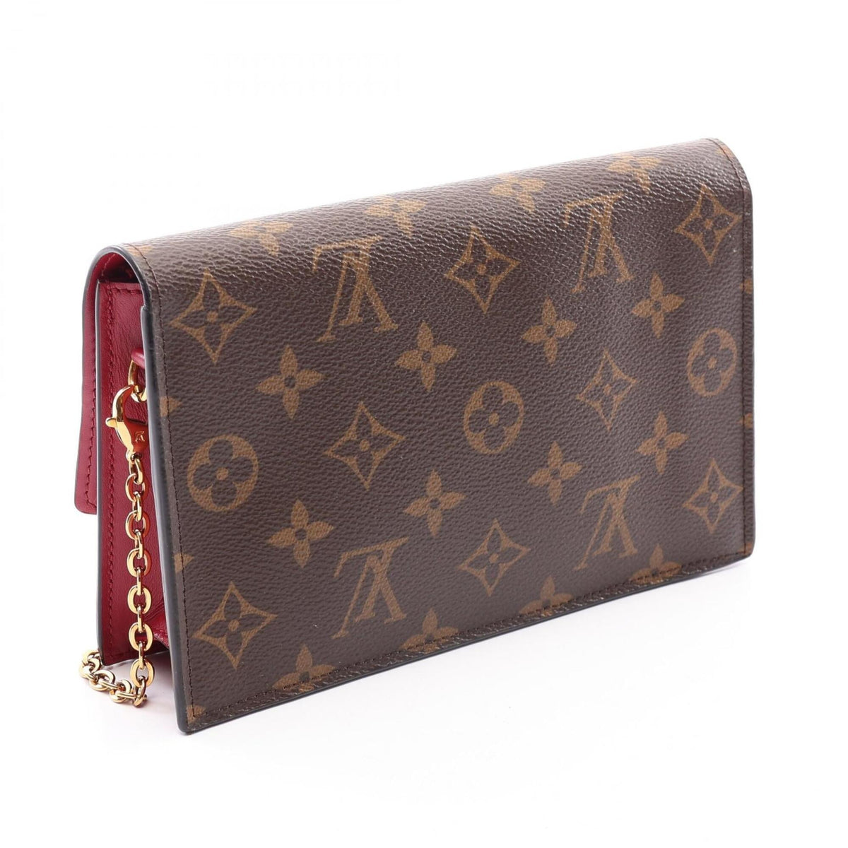 Louis Vuitton Brown Fuchsia Pink Pvc Coated Canvas Leather Handbag Shoulder Bag (Pre-Owned)
