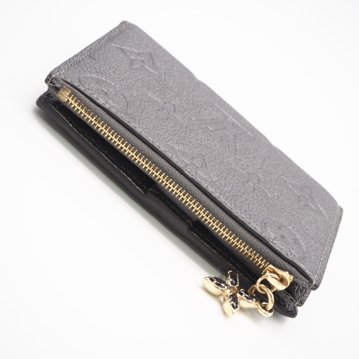 Louis Vuitton Silver Leather Wallet (Bi-Fold) (Pre-Owned)