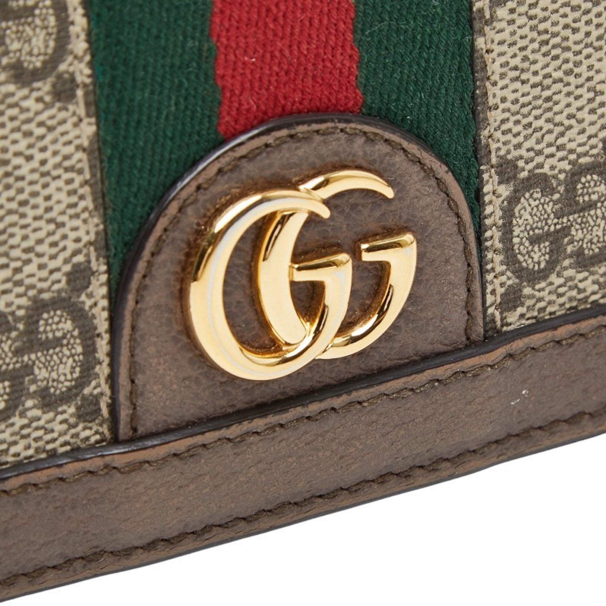 Gucci Beige Multi-Color Leather Wallet (Bi-Fold) (Pre-Owned)