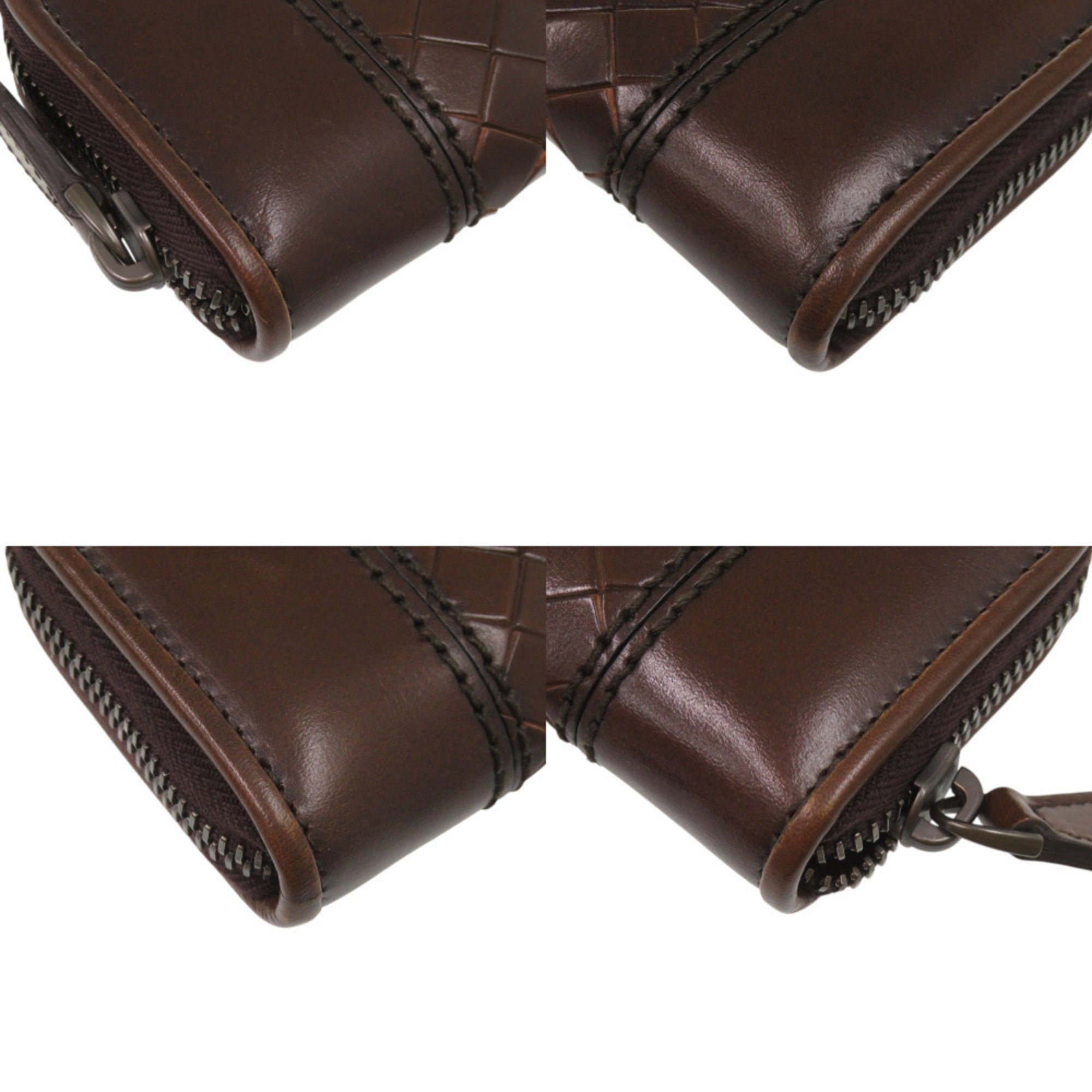 Bottega Veneta Brown Leather Coin Purse/Coin Case (Pre-Owned)