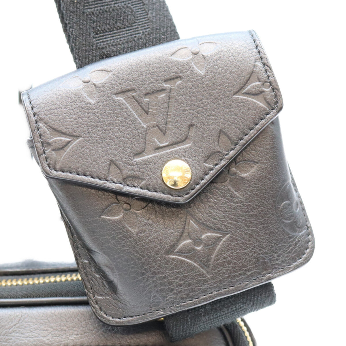 Louis Vuitton Black Leather Shoulder Bag (Pre-Owned)