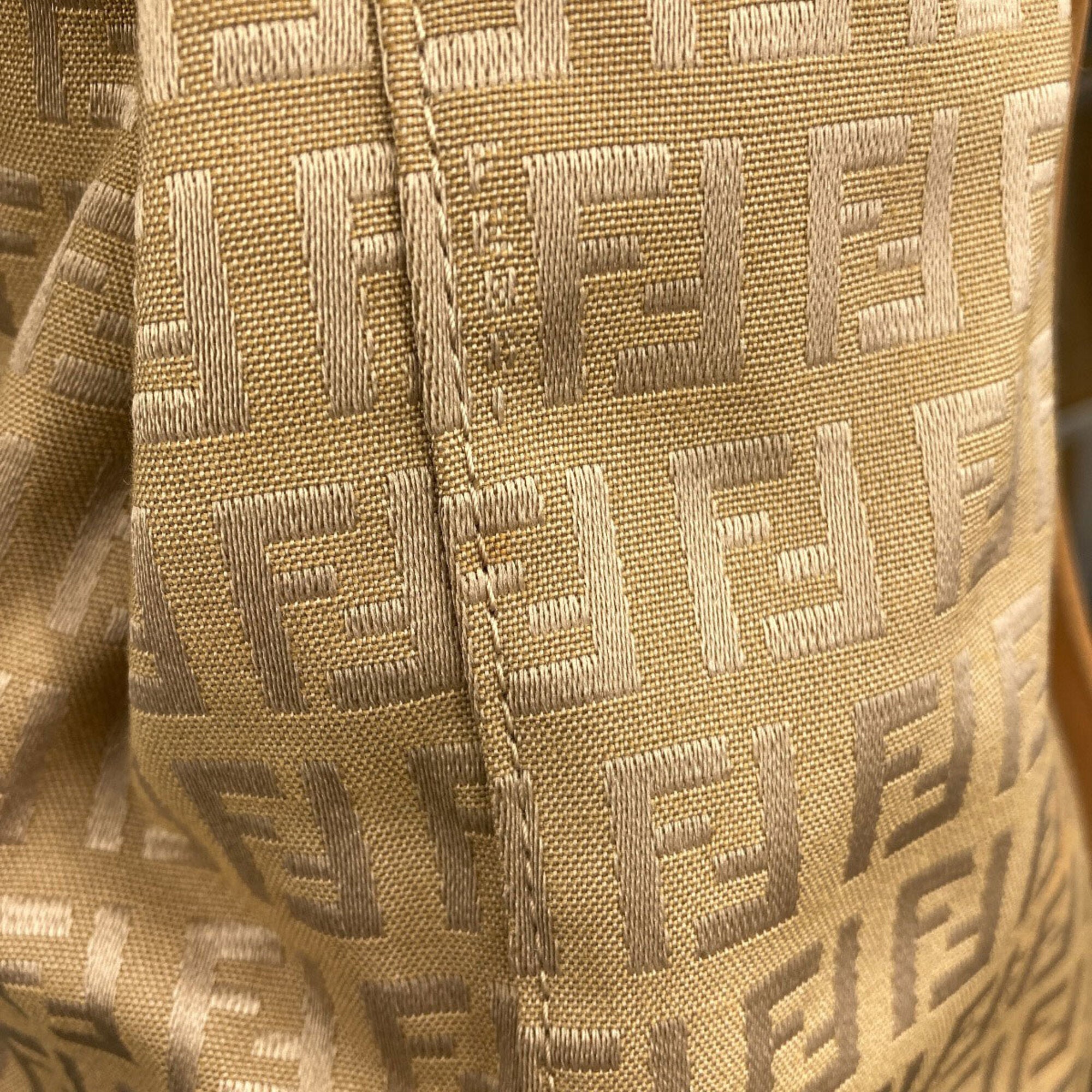 Fendi Brown Canvas Handbag (Pre-Owned)