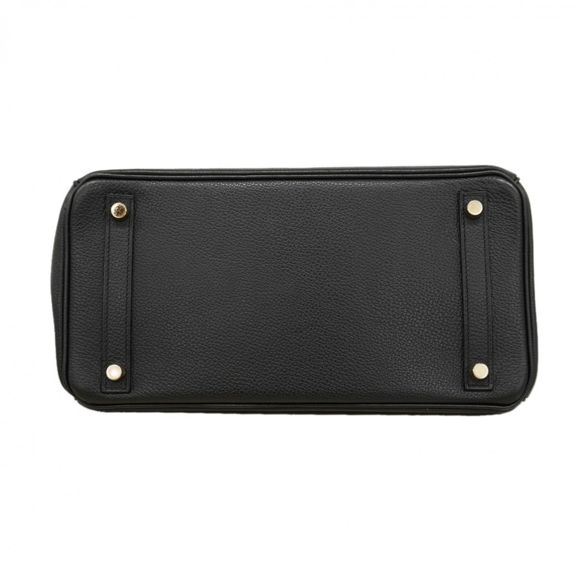 Hermes Black Togo Leather Handbag (Pre-Owned)